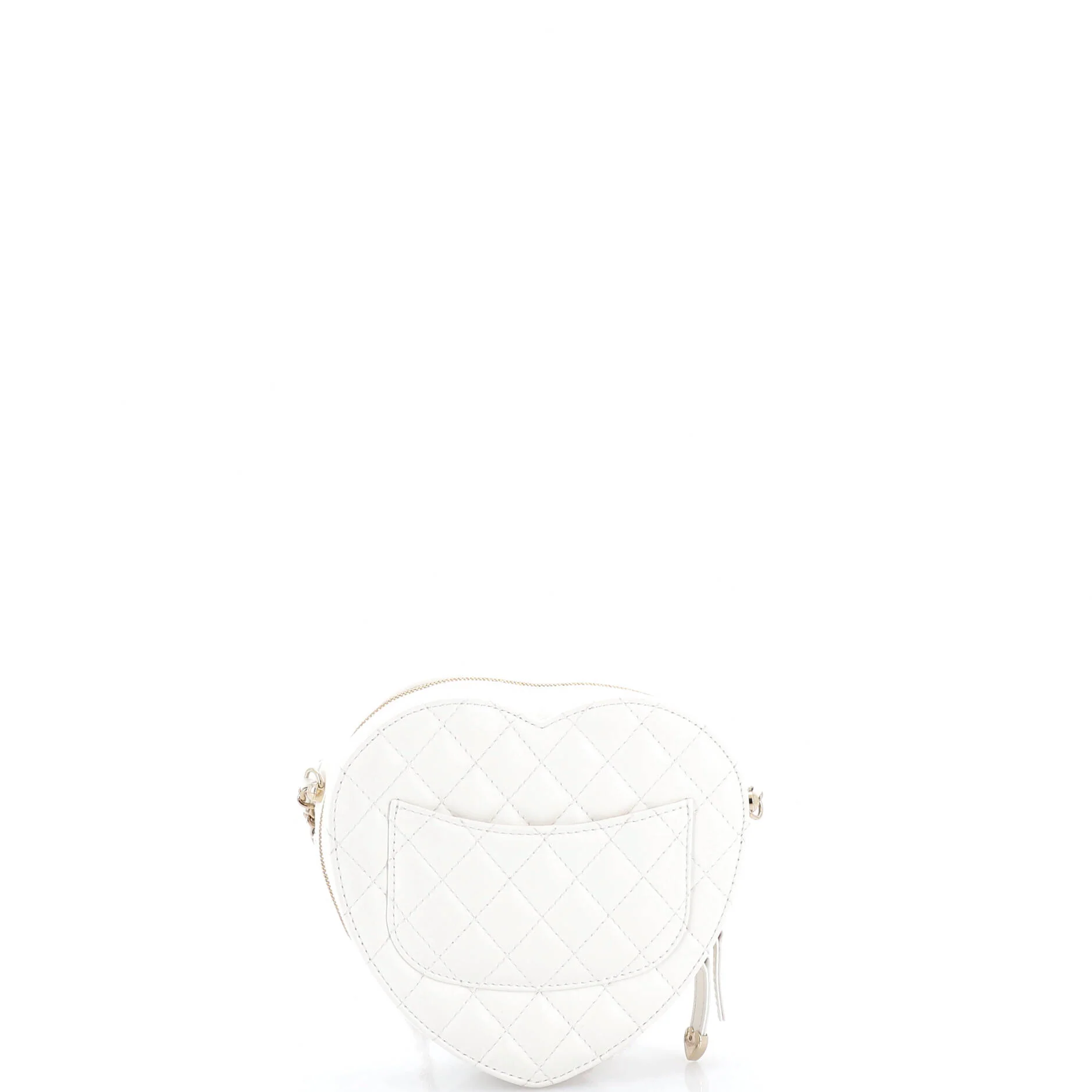 CC in Love Heart Bag Quilted Lambskin - Image 3