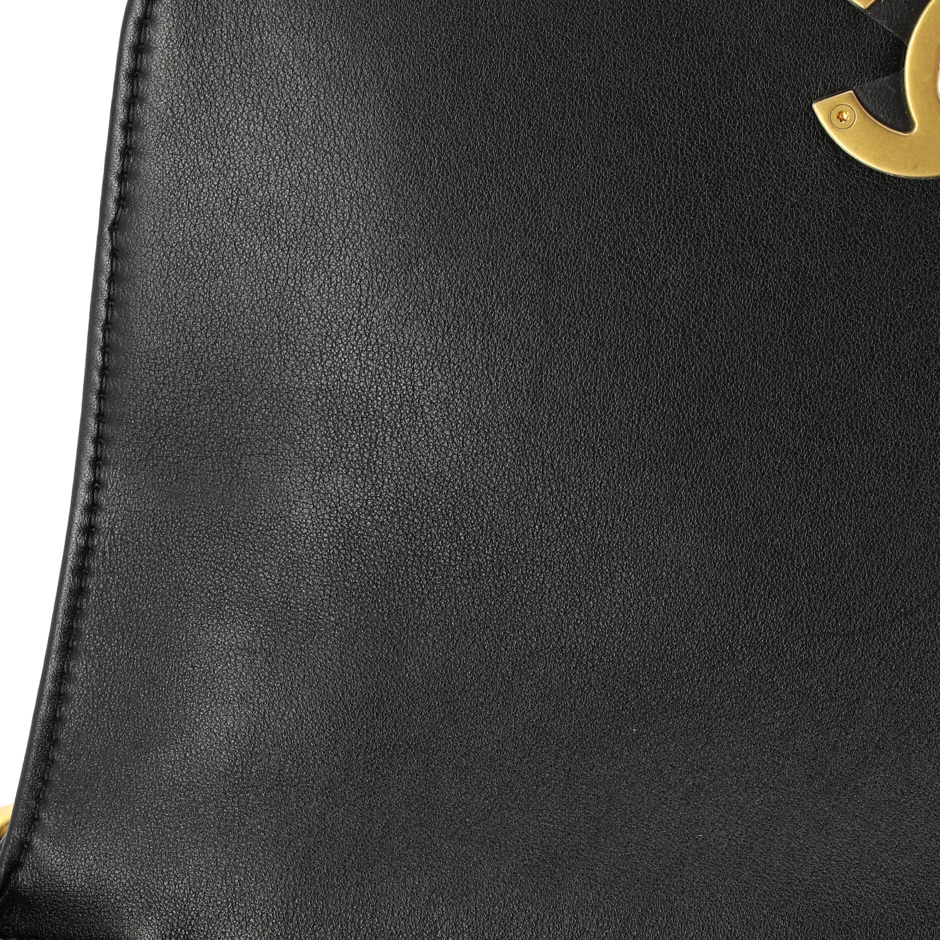 CC Top Handle Flap Bag Quilted Calfskin Large - Image 7