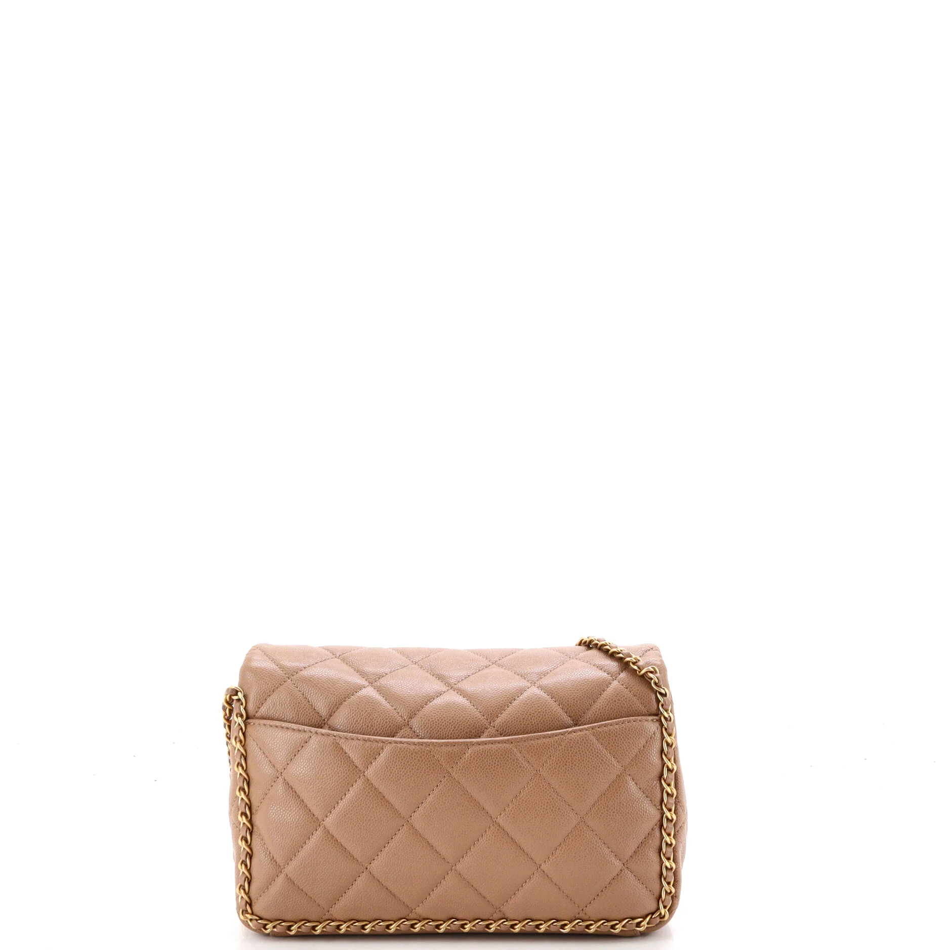 Chain Around Multi Chain Full Flap Bag Quilted Caviar Medium - Image 3