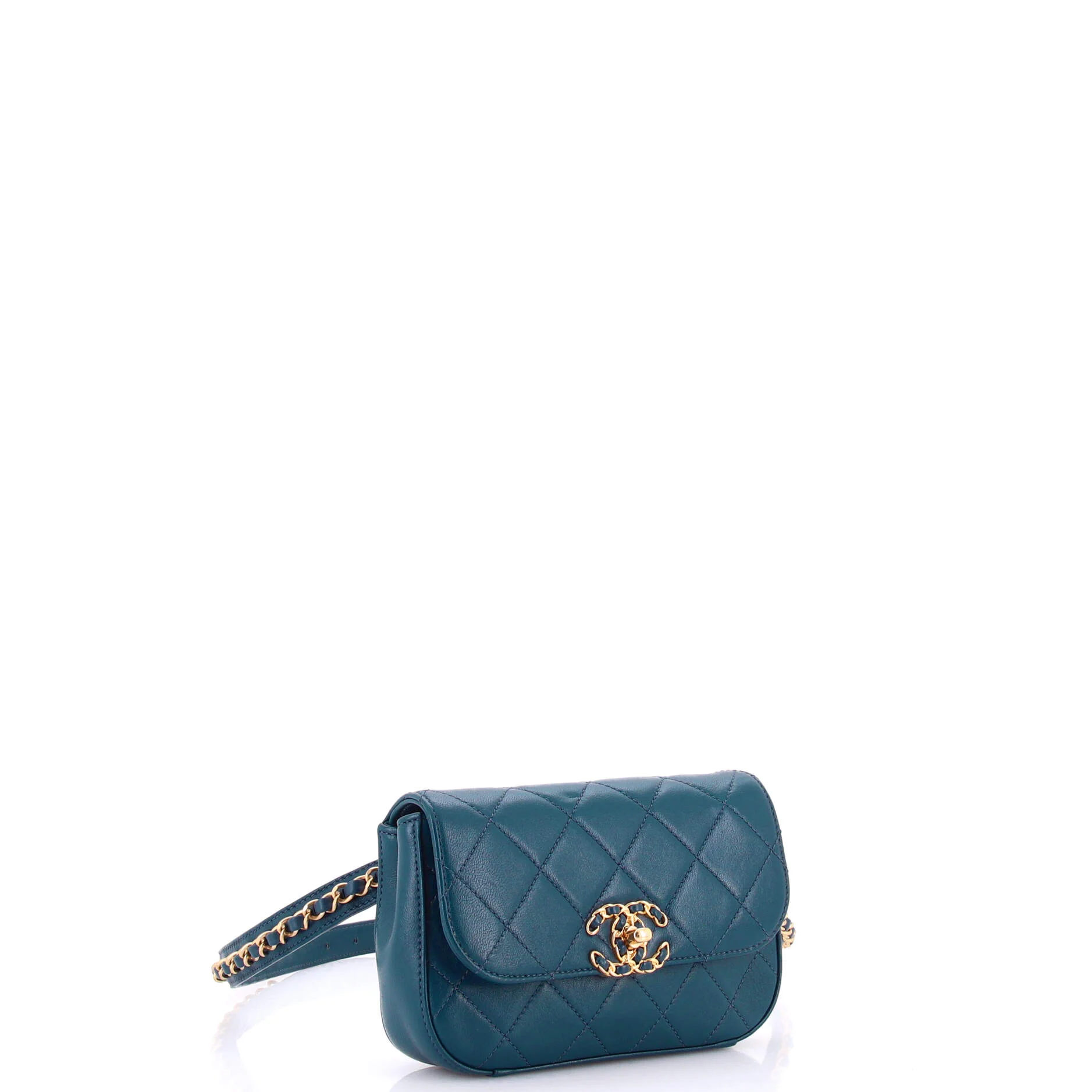 Chain Infinity Waist Bag Quilted Lambskin - Image 2