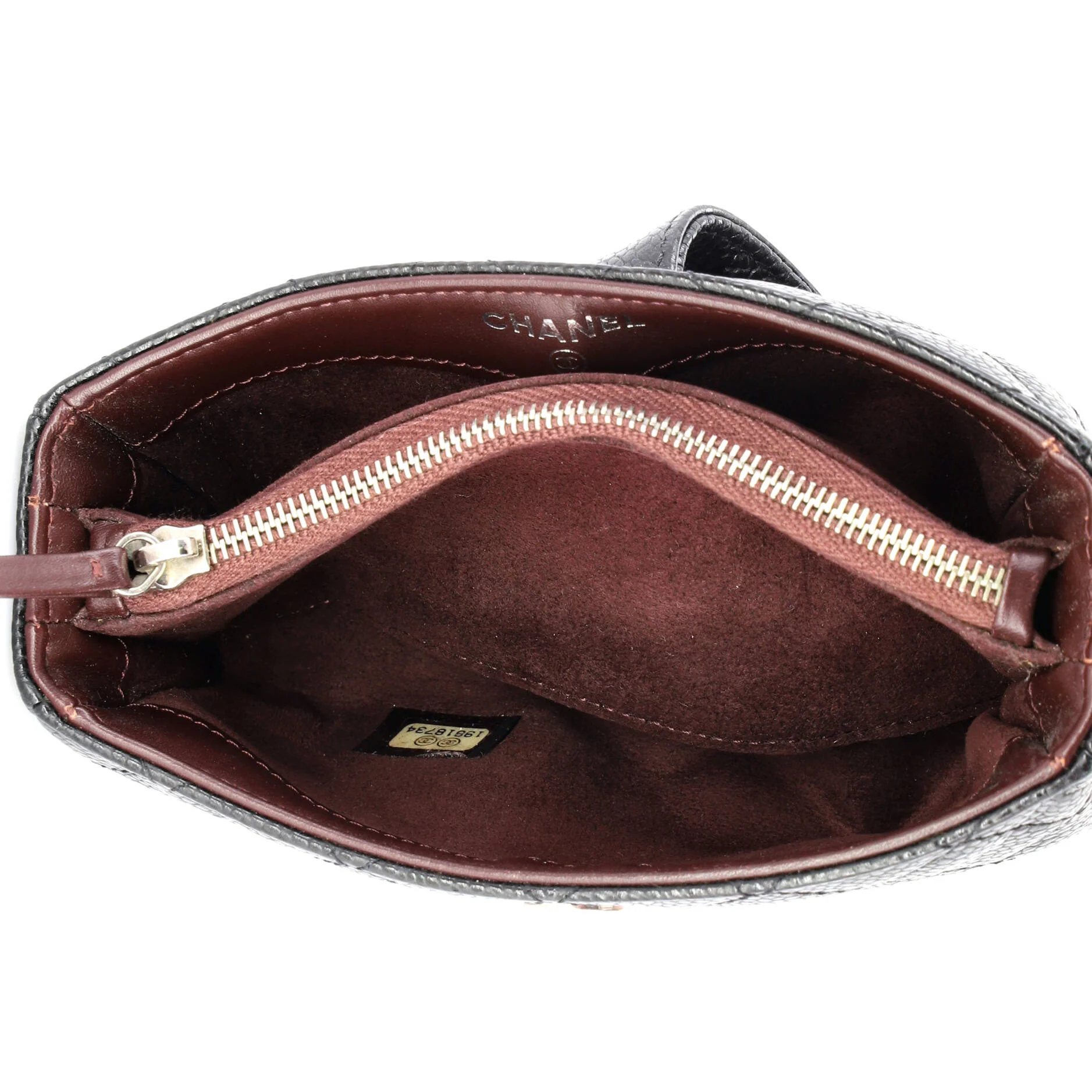 Chain Phone Holder Crossbody Bag Quilted Lambskin Mini - Image 5