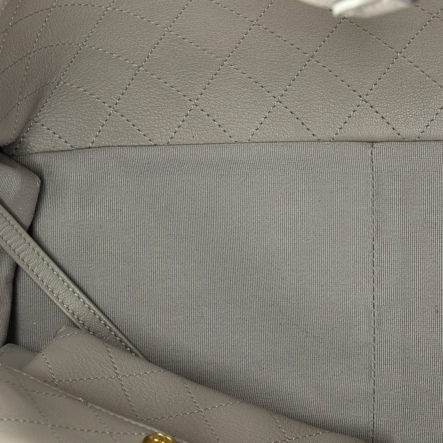 Chain Strap Shopping Tote Quilted Calfskin Large - Image 5