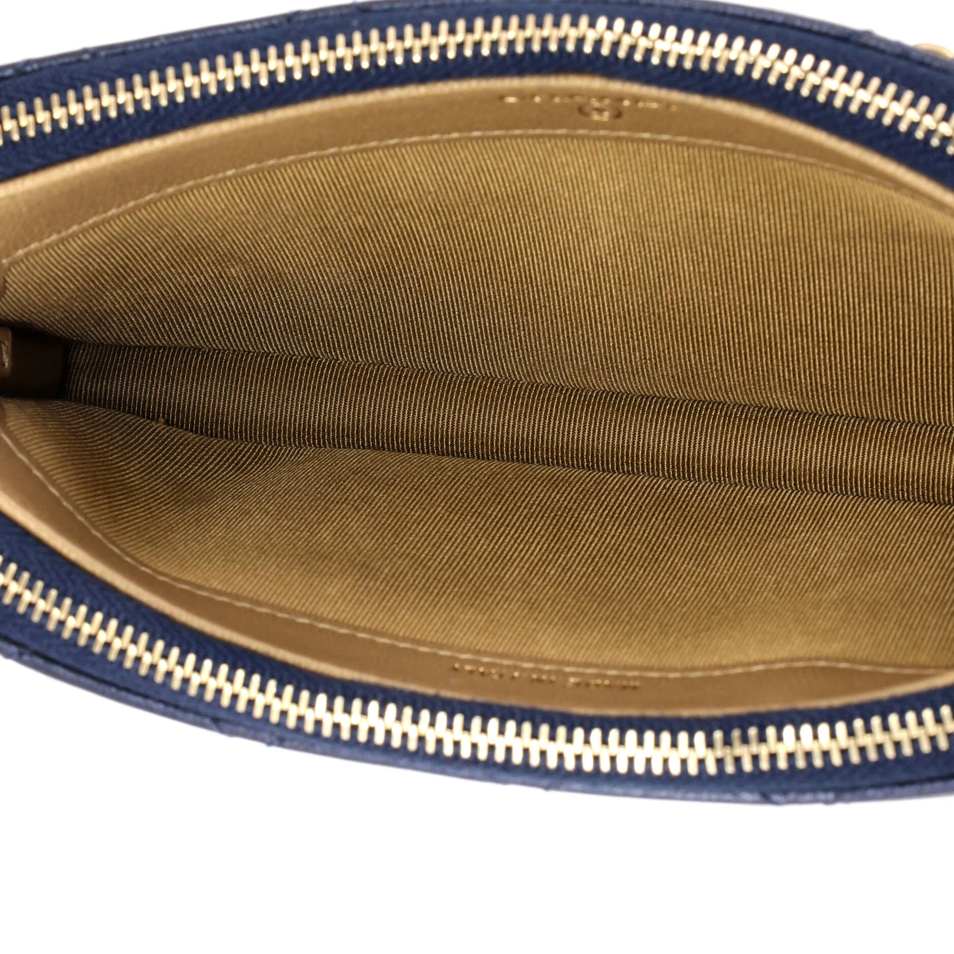 Chic Pearls Double Zip Clutch with Chain Quilted Lambskin - Image 6