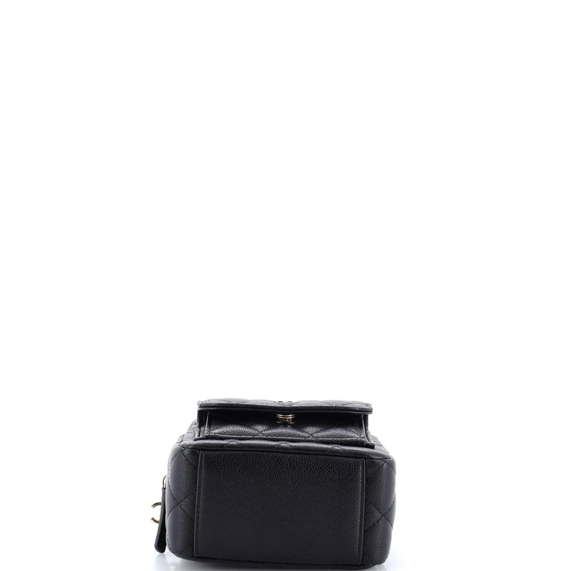 Classic CC Chain Pocket Backpack Quilted Caviar Mini - Image 5