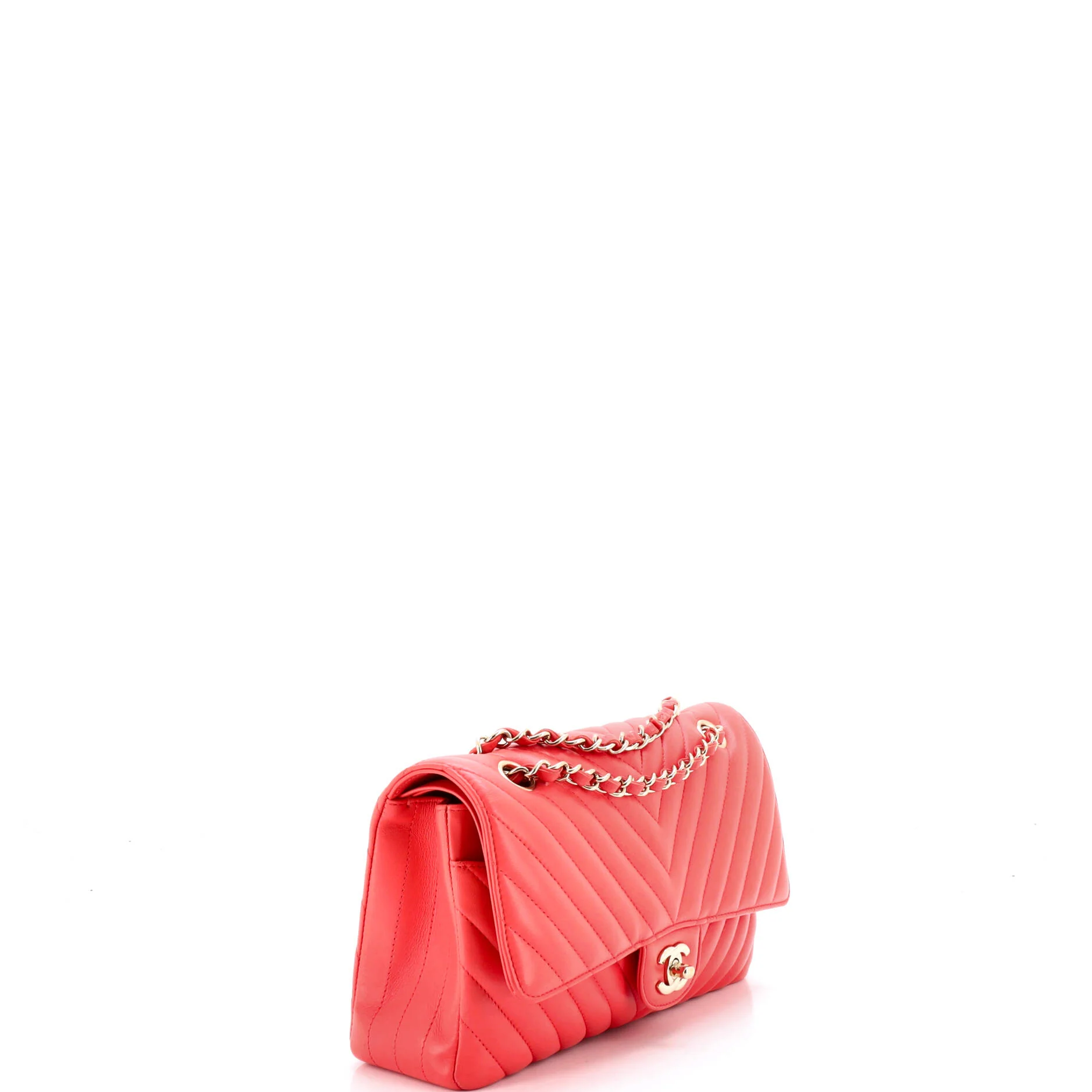 Classic Double Flap Bag Chevron Lambskin Medium - Image 3