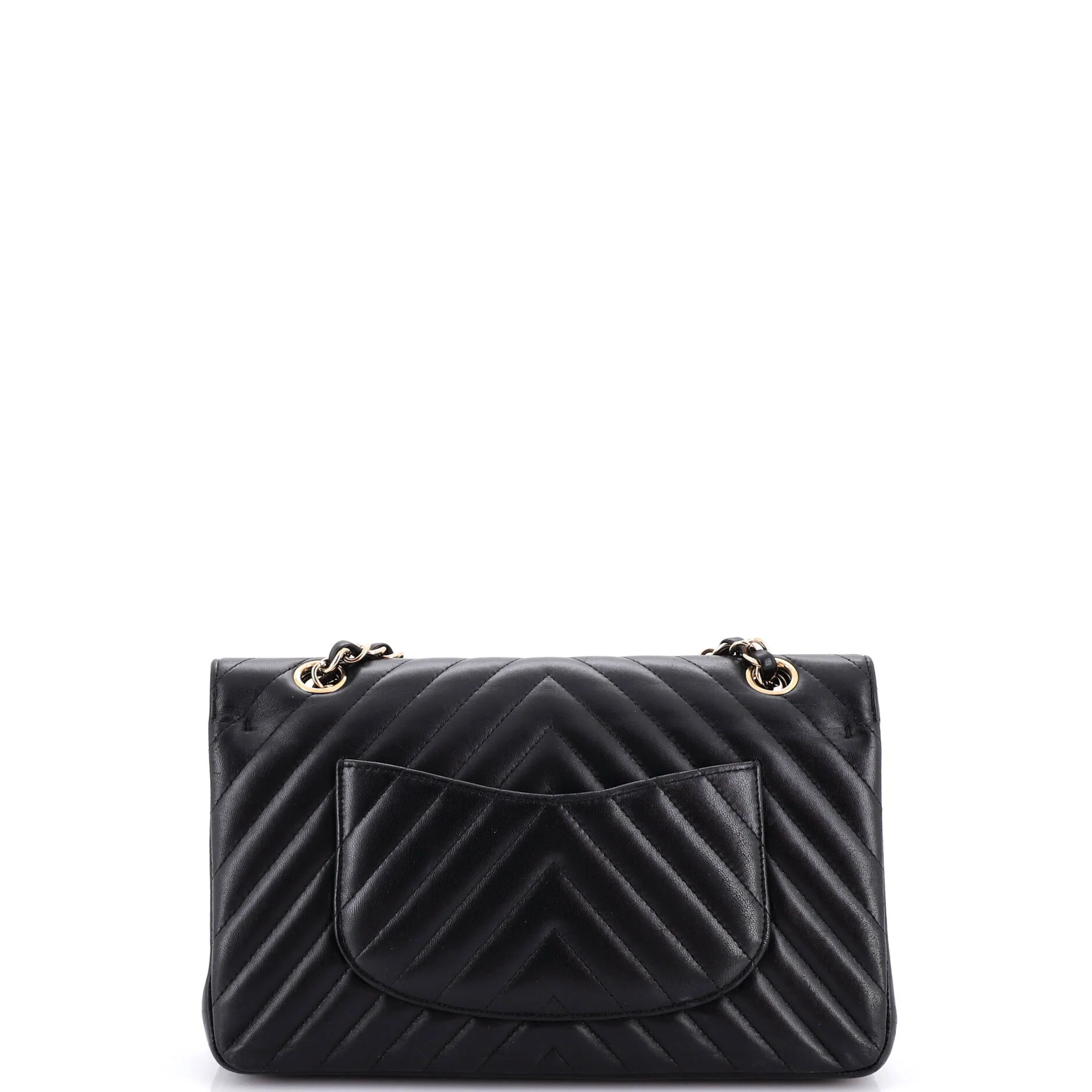 Classic Double Flap Bag Chevron Lambskin Medium - Image 4