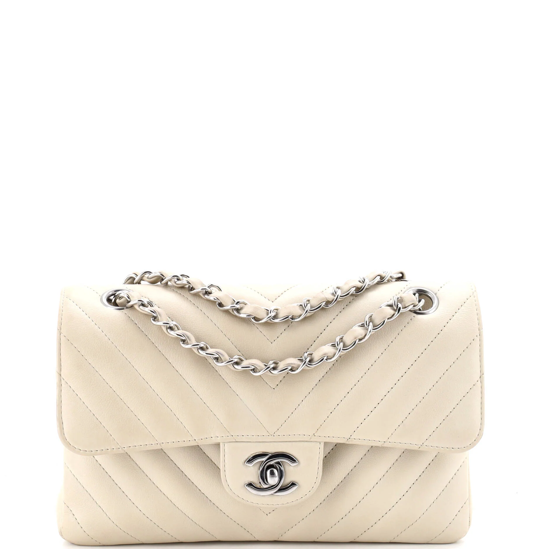 Classic Double Flap Bag Chevron Lambskin Small