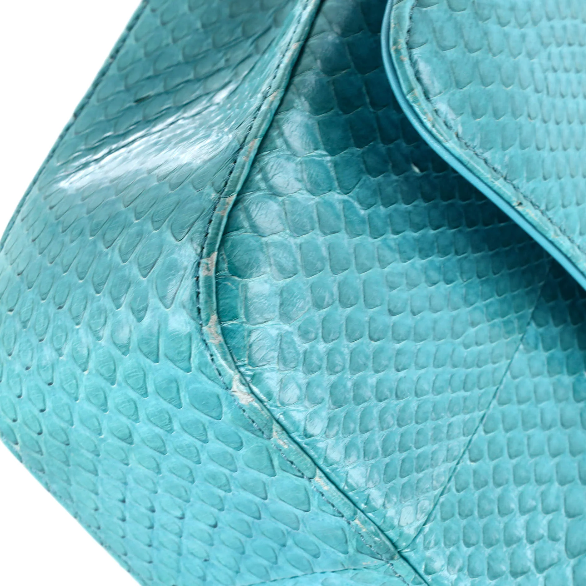 Classic Double Flap Bag Python Medium - Image 6