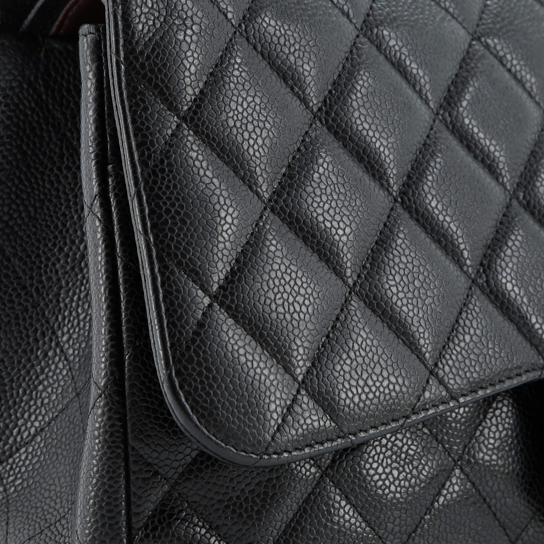 Classic Double Flap Bag Quilted Caviar Jumbo - Image 7