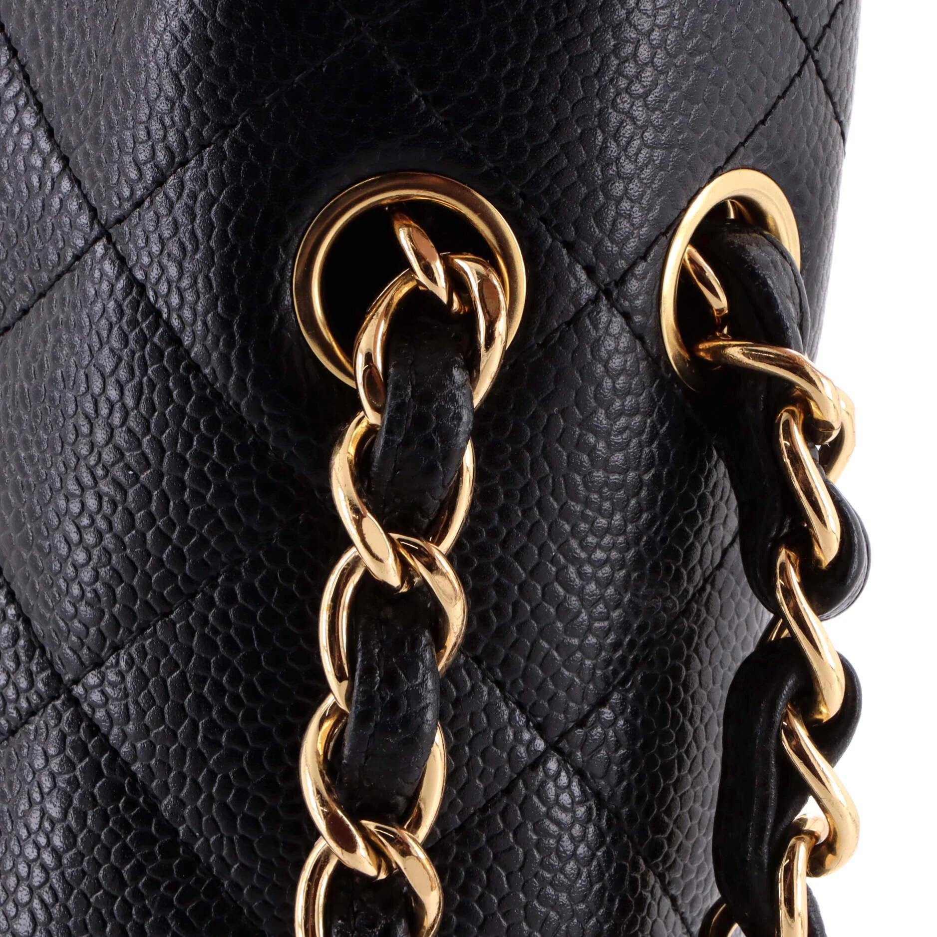 Classic Double Flap Bag Quilted Caviar Jumbo - Image 7