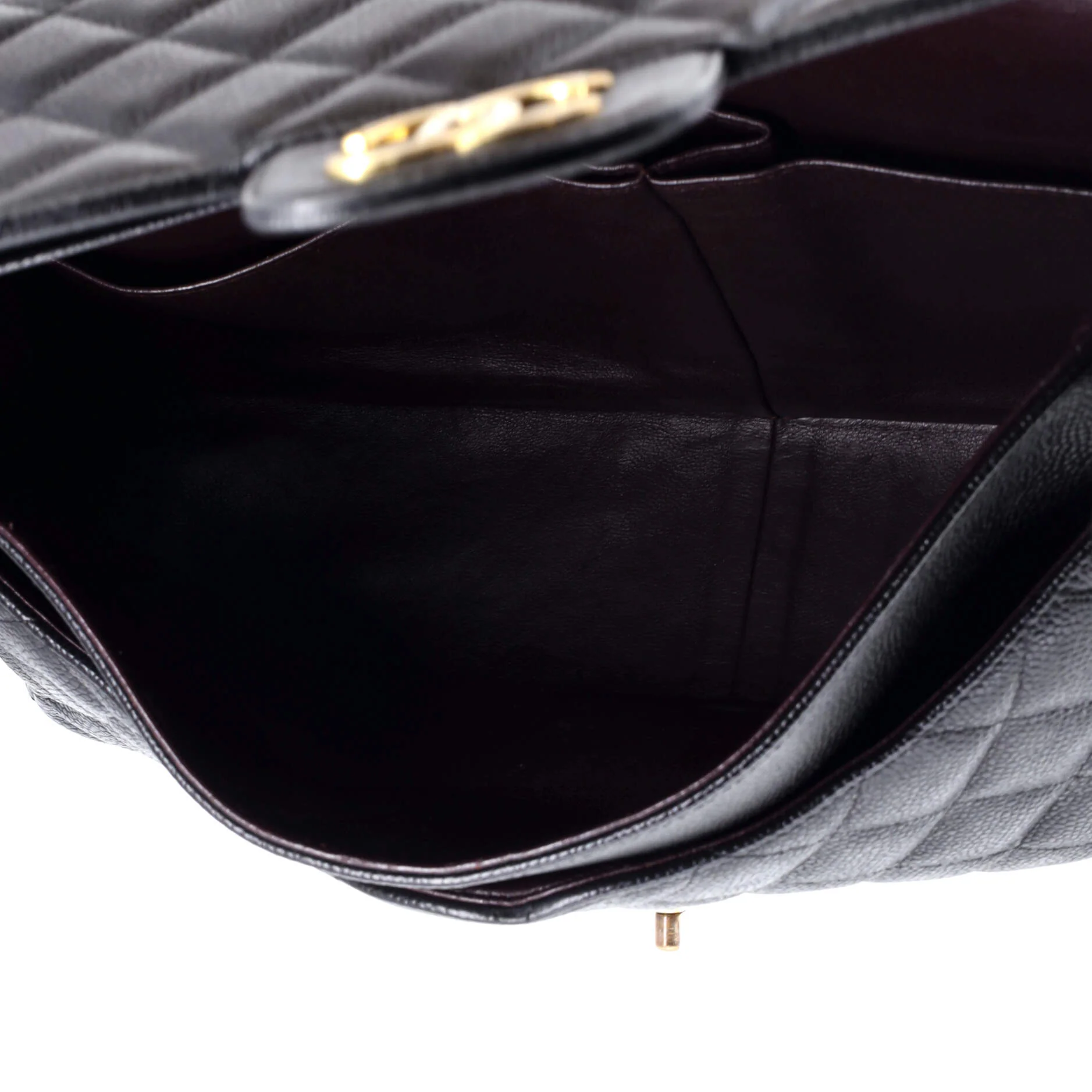 Classic Double Flap Bag Quilted Caviar Maxi - Image 5