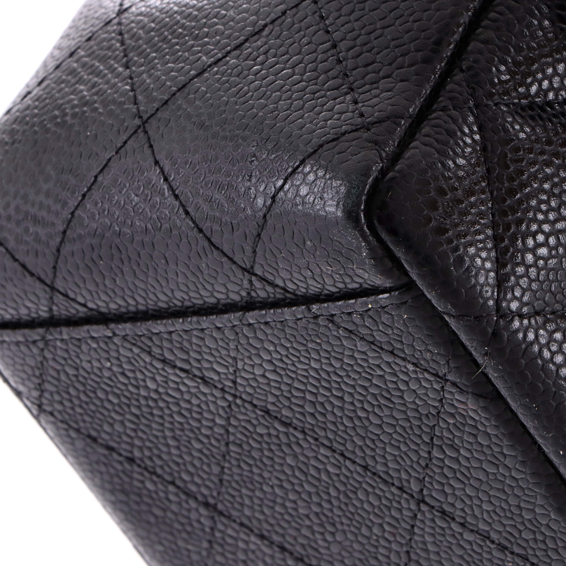 Classic Double Flap Bag Quilted Caviar Maxi - Image 6