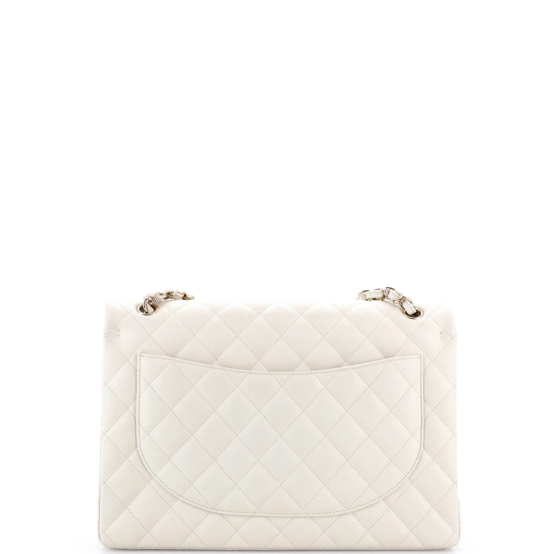 Classic Double Flap Bag Quilted Caviar Maxi - Image 3