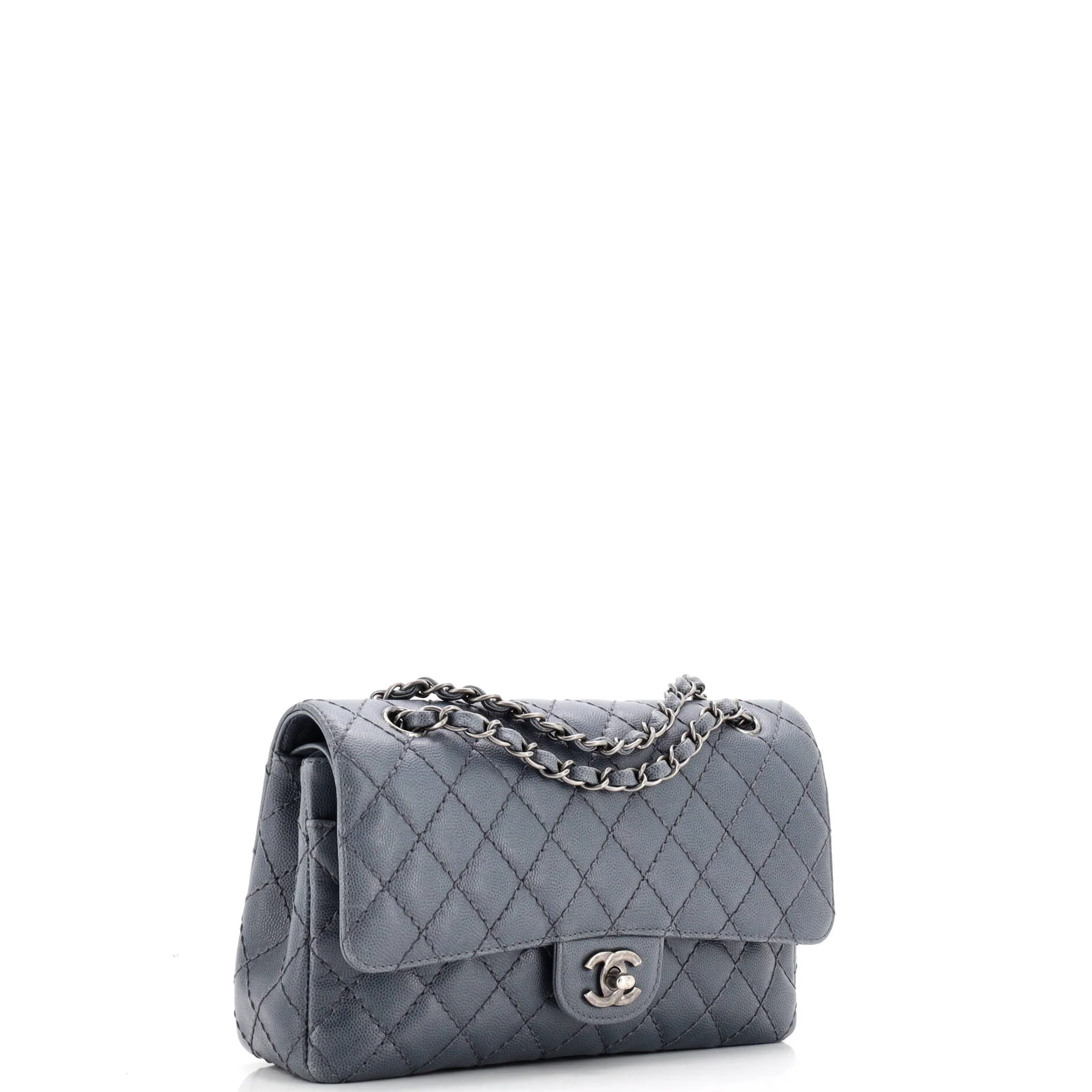 Classic Double Flap Bag Quilted Caviar Medium - Image 3