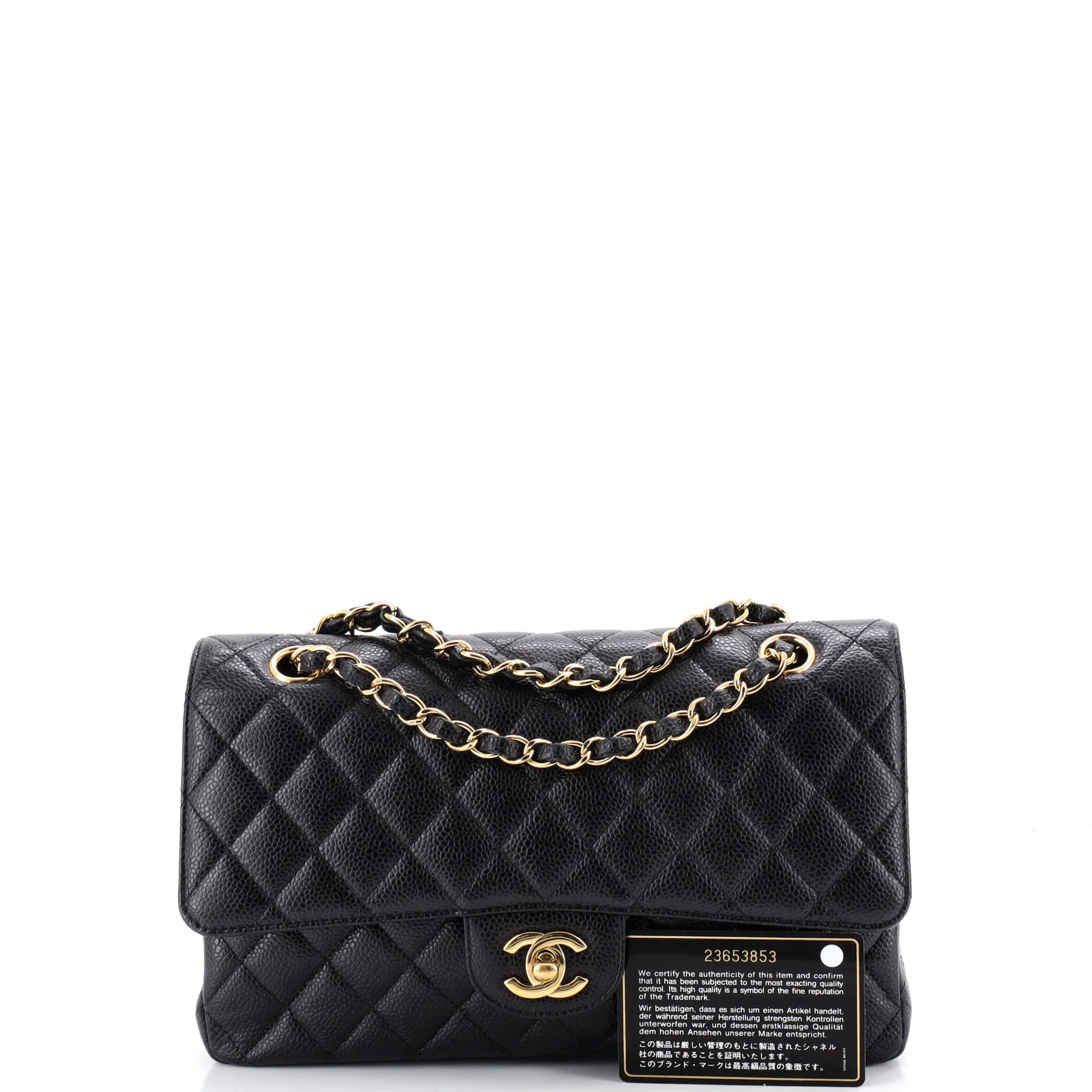Classic Double Flap Bag Quilted Caviar Medium - Image 2