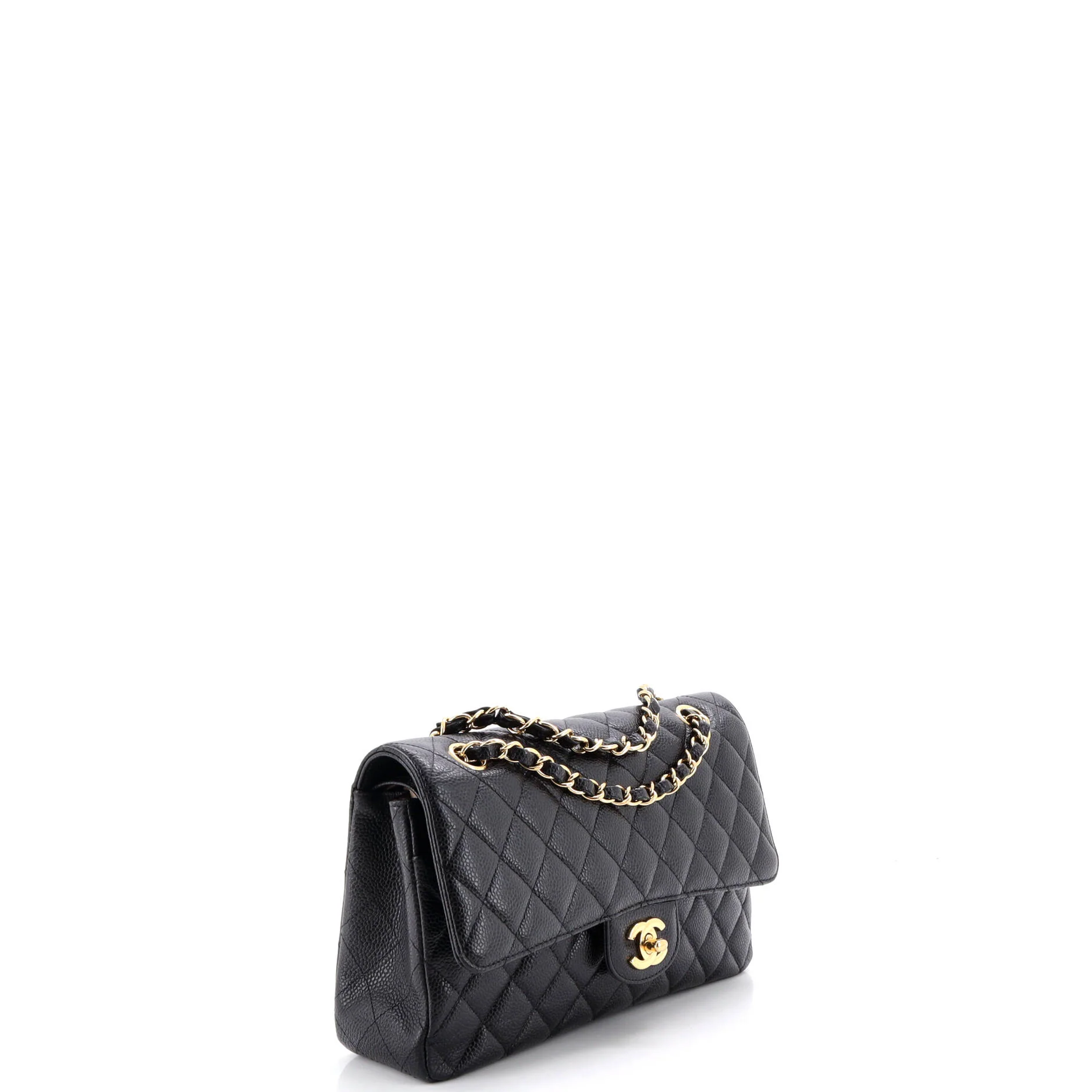 Classic Double Flap Bag Quilted Caviar Medium - Image 3