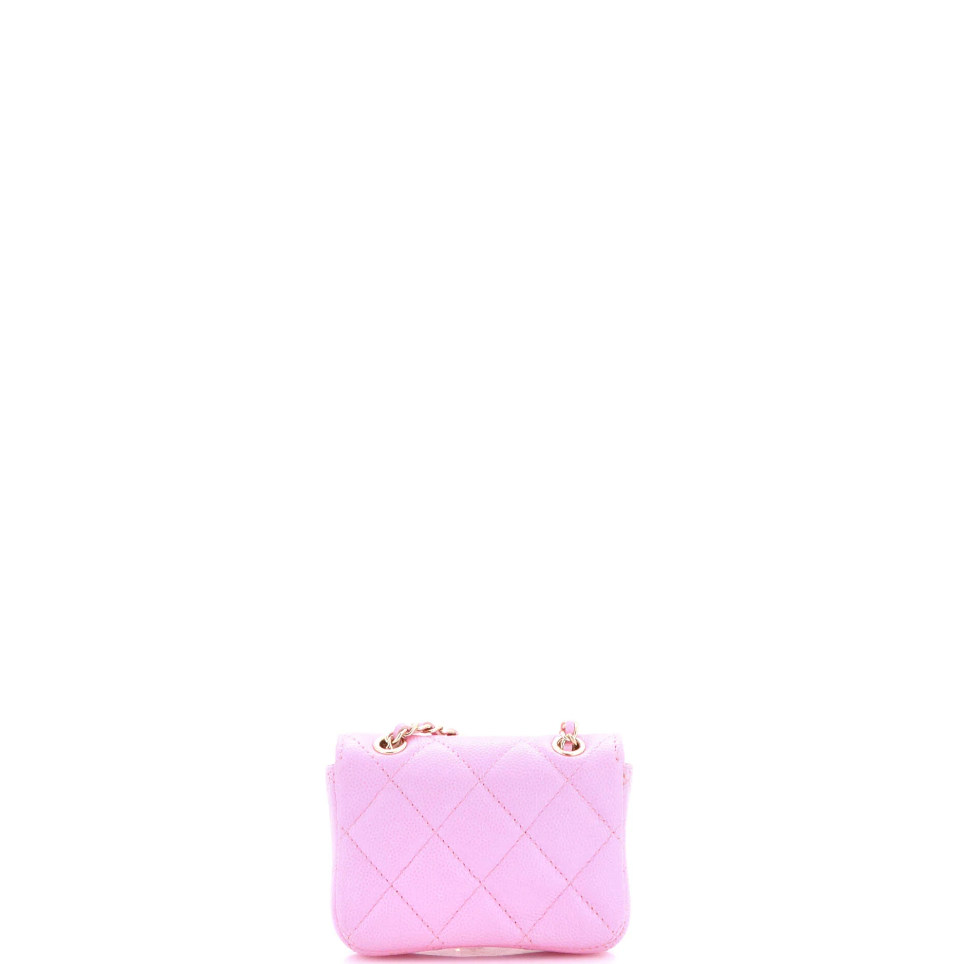 Classic Flap Chain Belt Bag Quilted Caviar Mini - Image 3