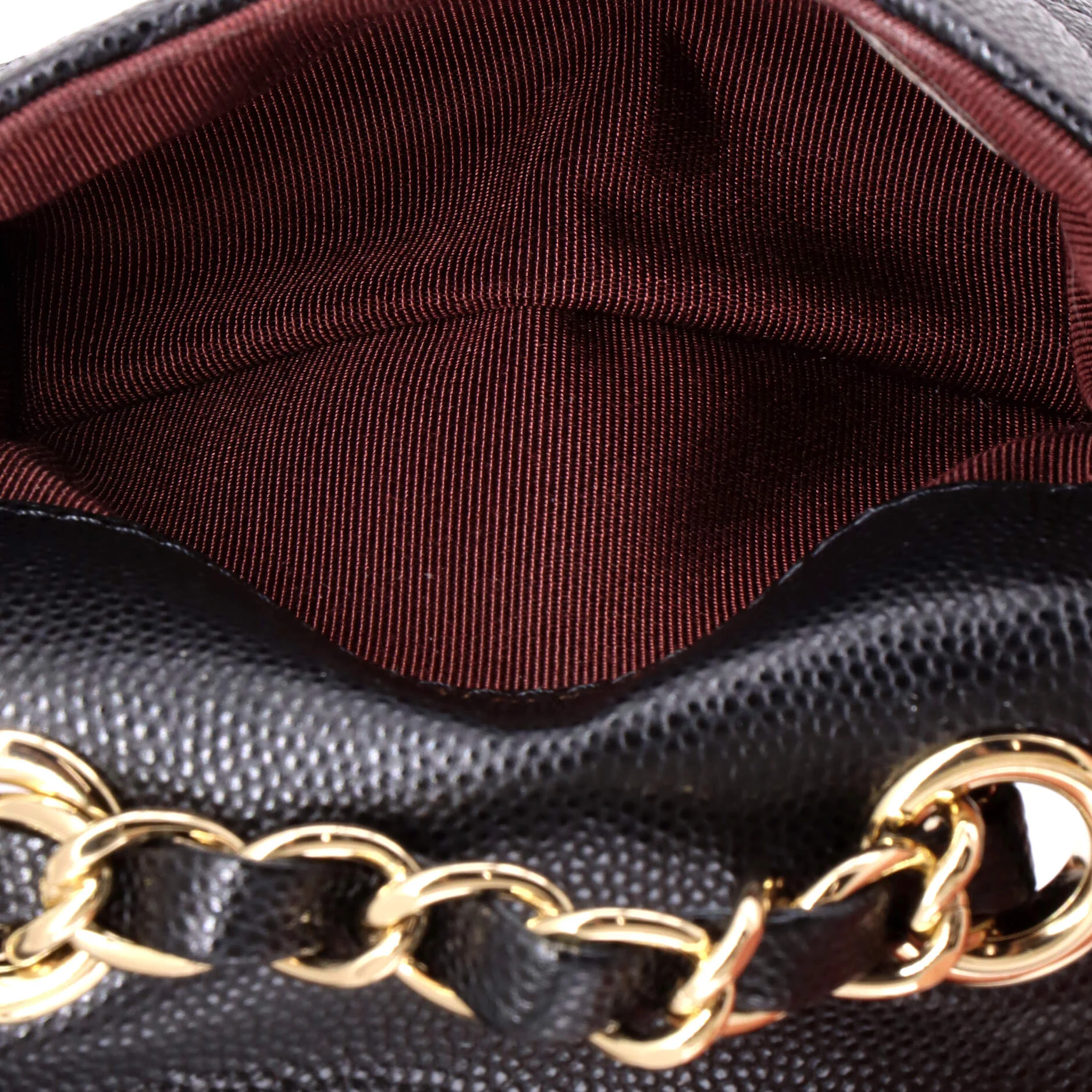 Classic Flap Charm Chain Belt Bag Quilted Caviar Mini - Image 6