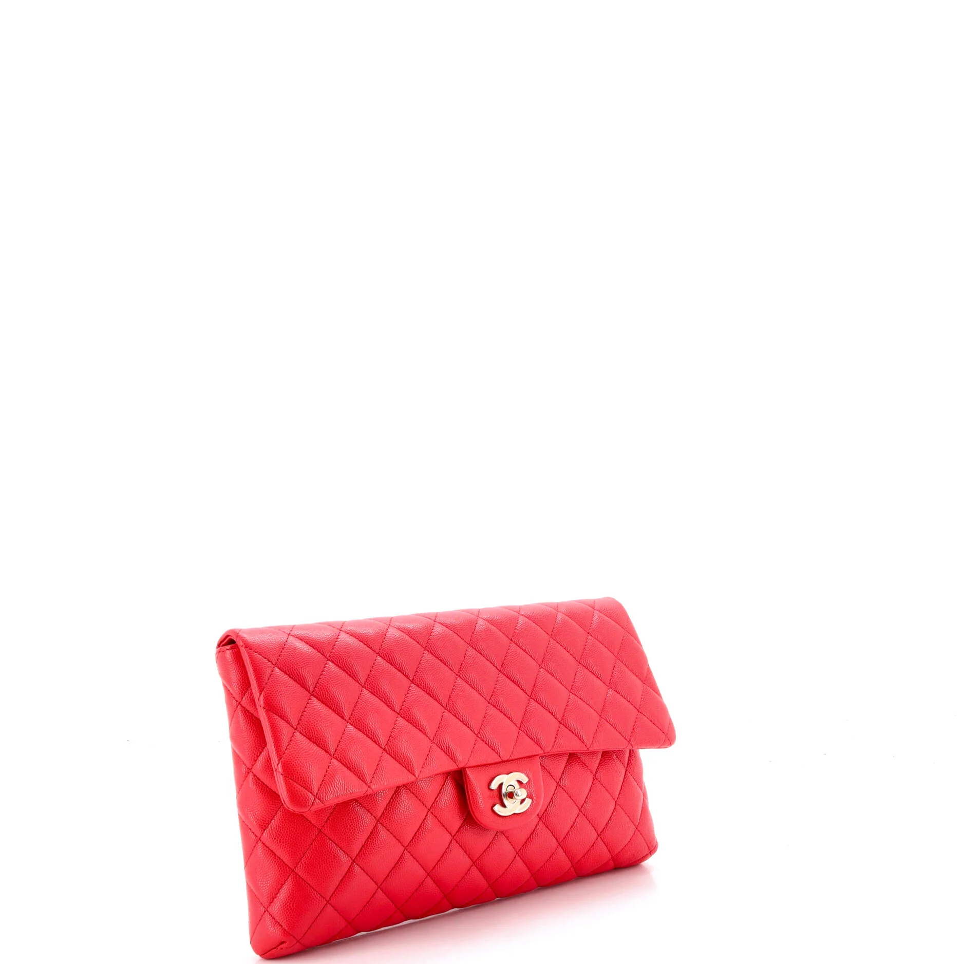 Classic Flap Clutch Quilted Caviar - Image 3