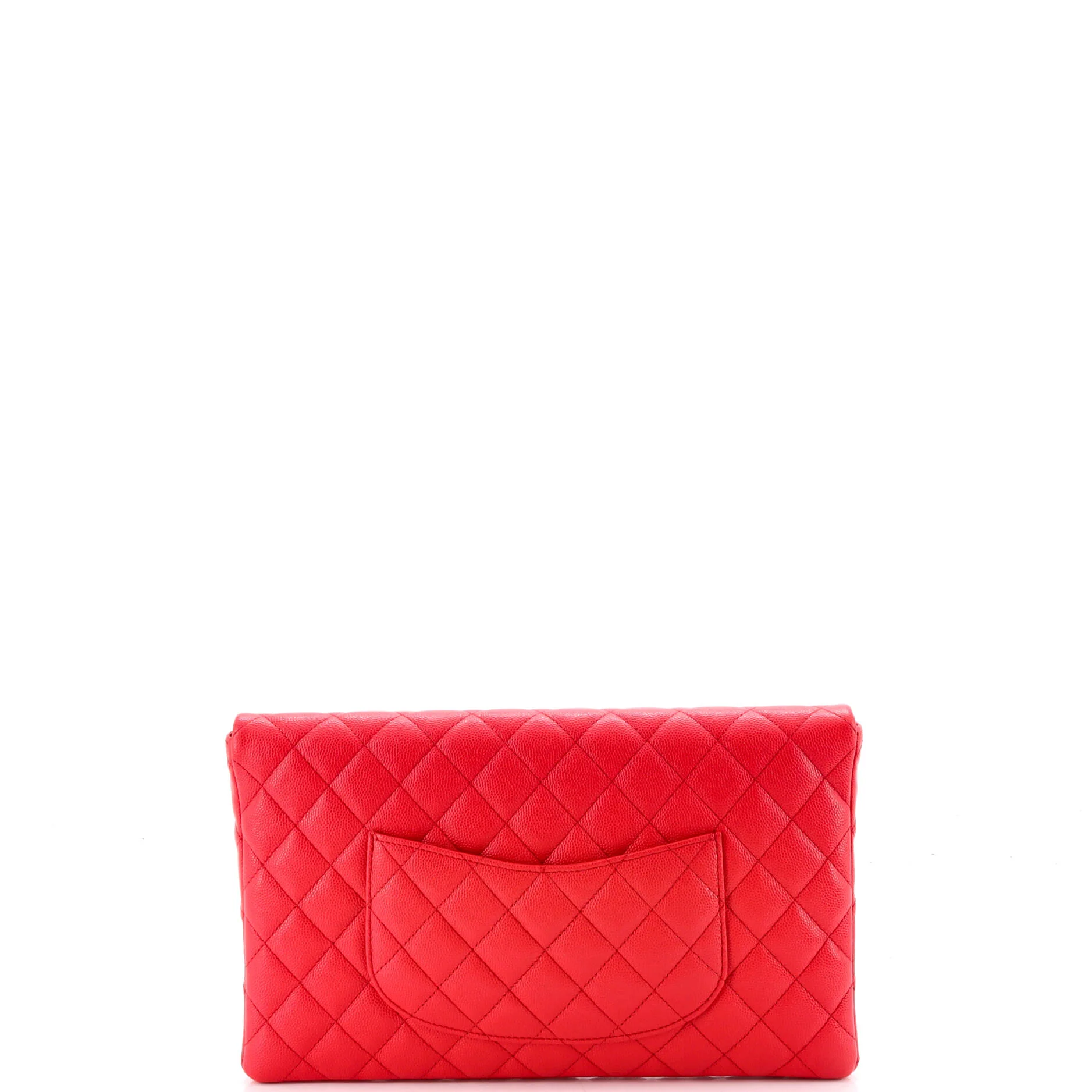 Classic Flap Clutch Quilted Caviar - Image 4