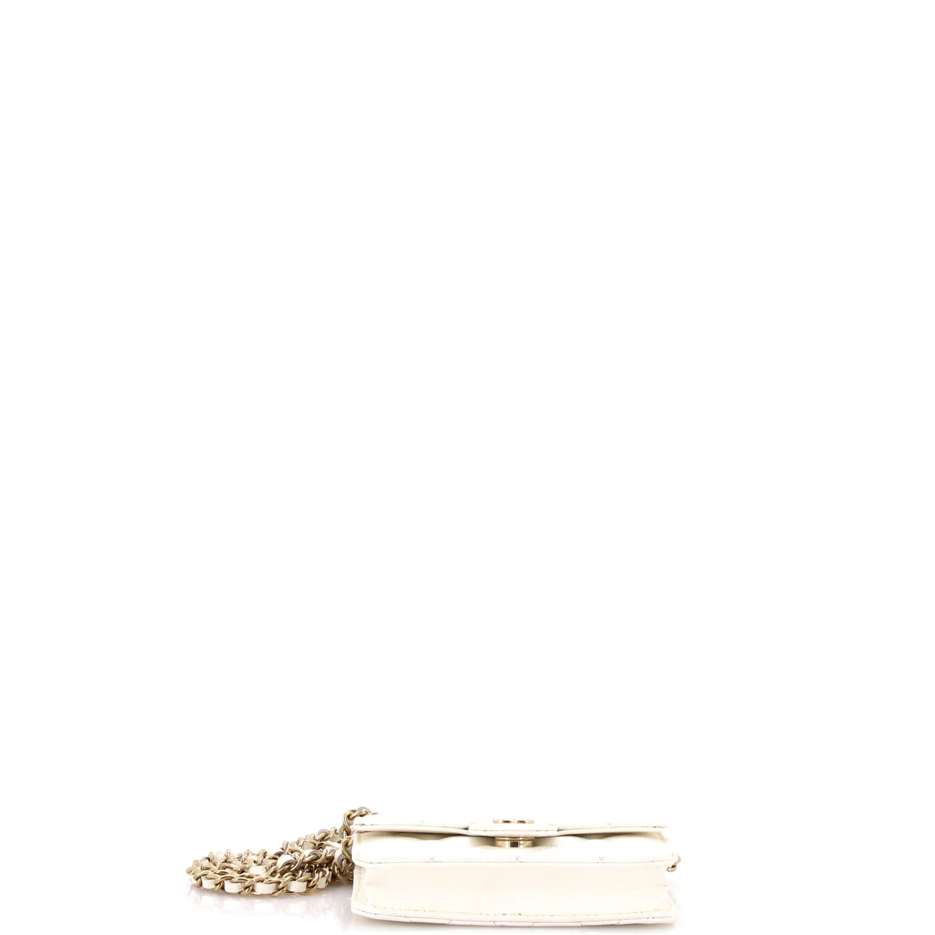 Classic Flap Clutch with Chain Quilted Caviar Small - Image 4
