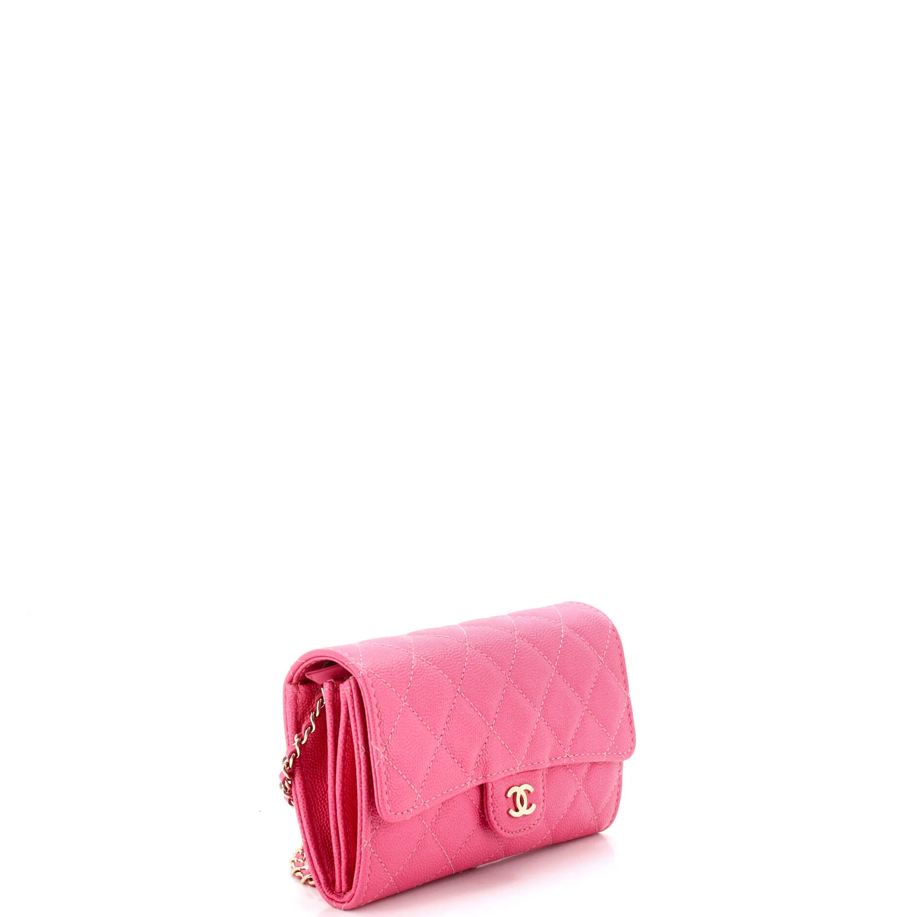 Classic Flap Wallet Crossbody Bag Quilted Caviar Mini - Image 3