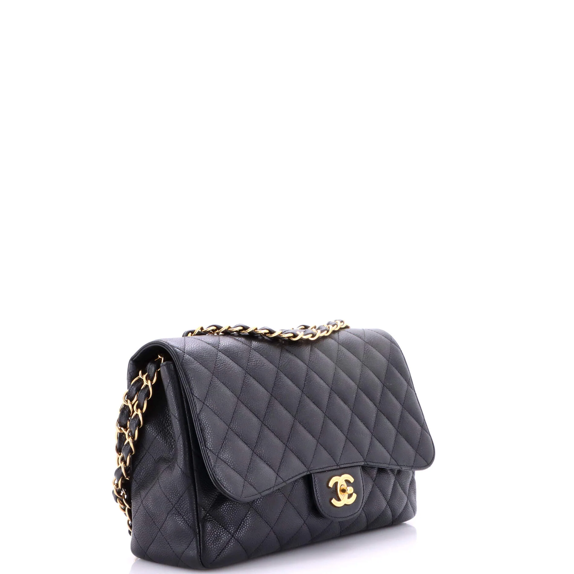 Classic Single Flap Bag Quilted Caviar Jumbo - Image 2