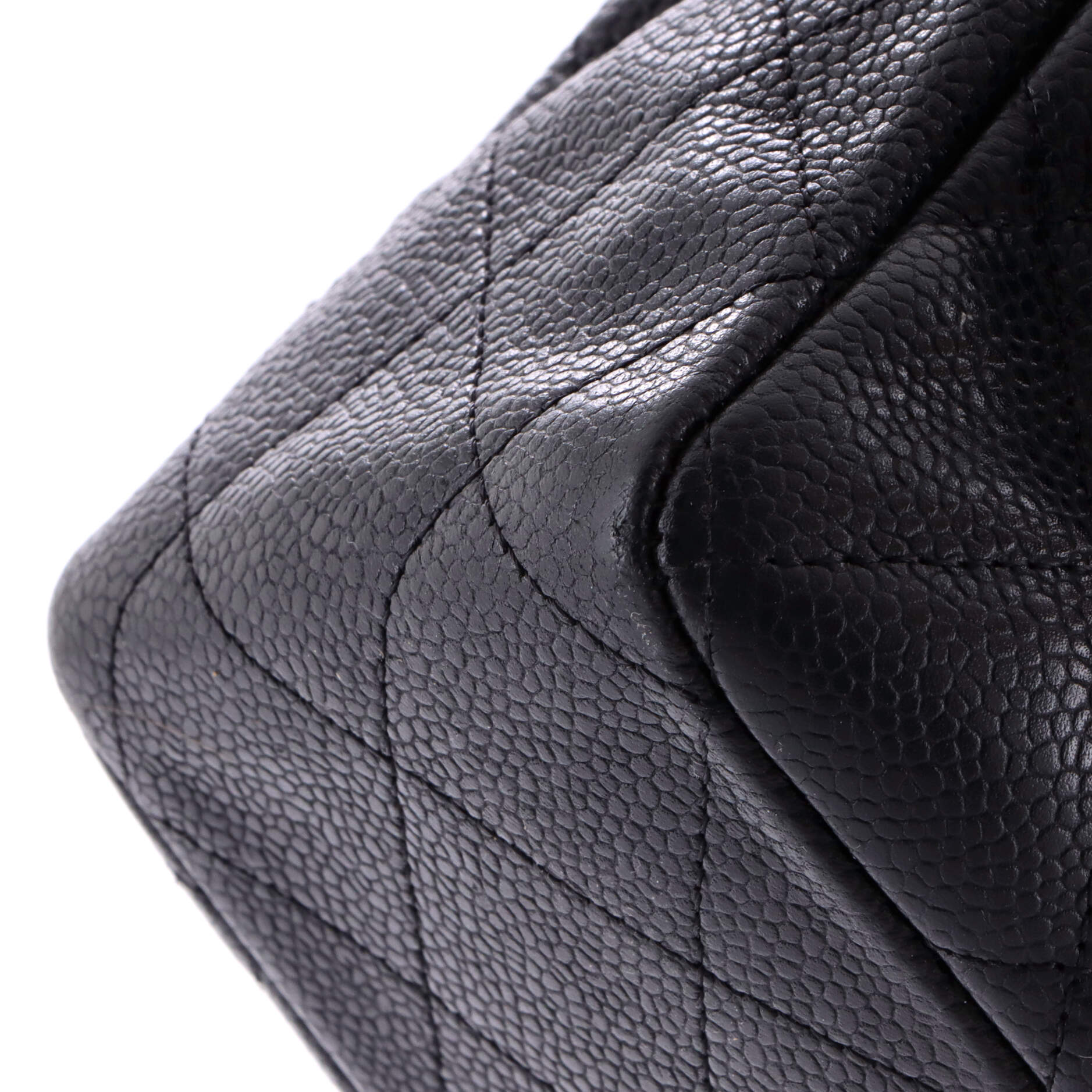 Classic Single Flap Bag Quilted Caviar Jumbo - Image 6