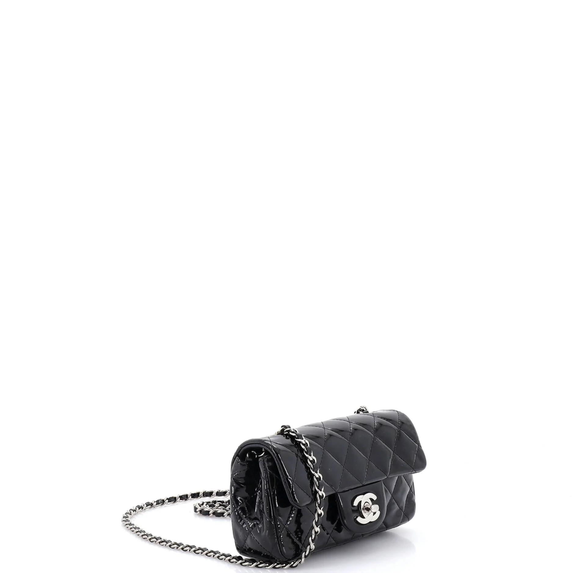 Classic Single Flap Bag Quilted Patent Extra Mini - Image 2