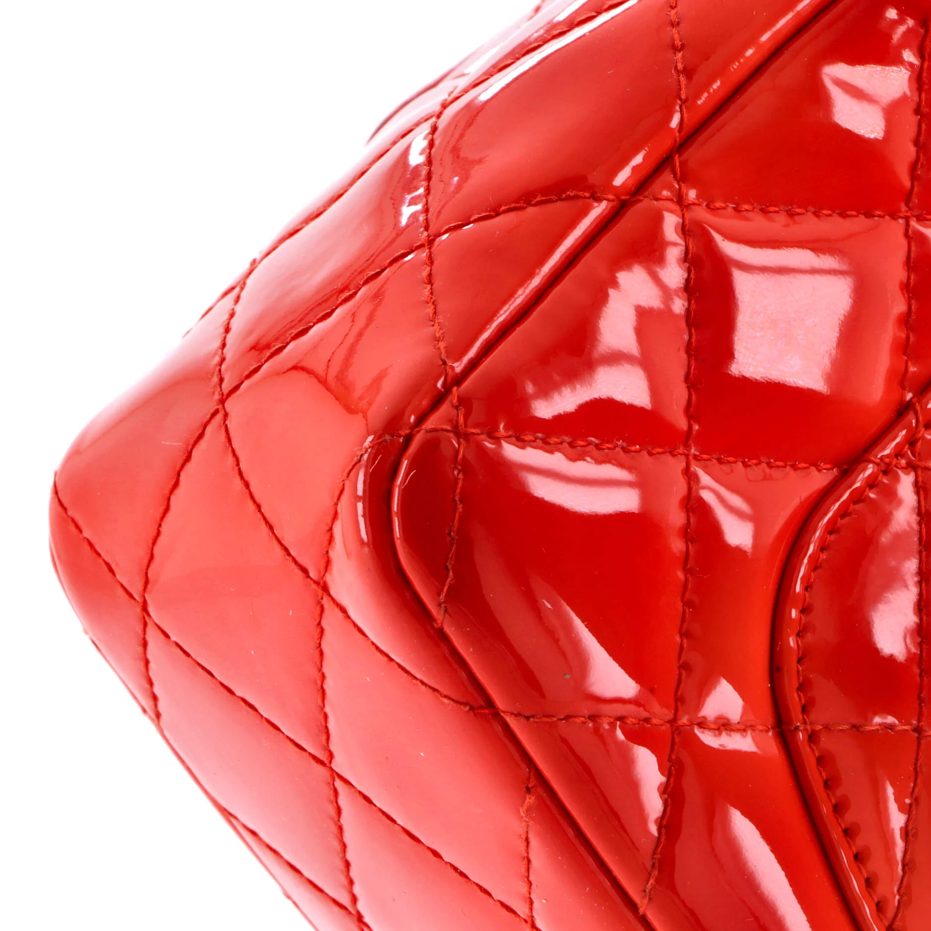 Classic Single Flap Bag Quilted Patent Mini - Image 7