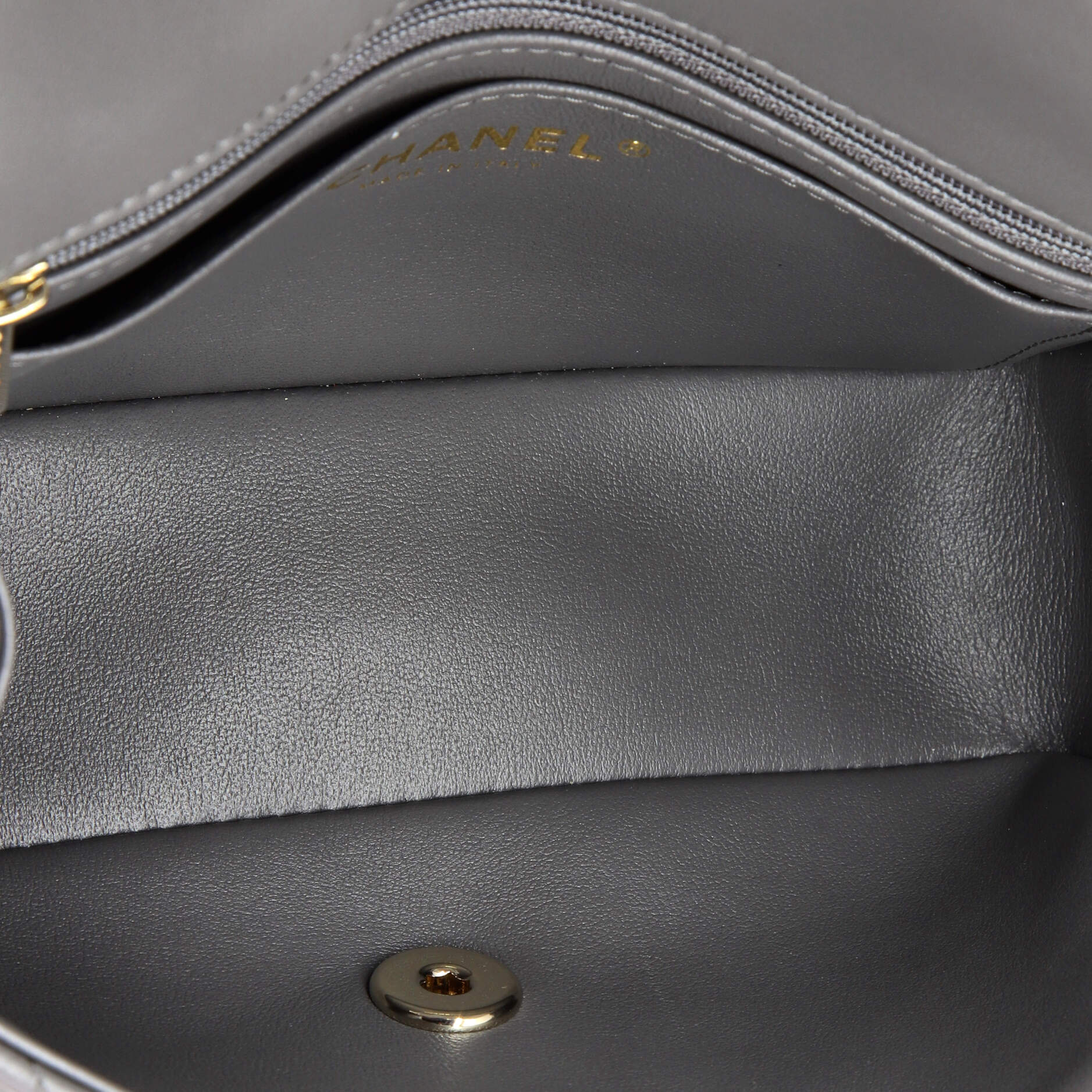 Classic Single Flap Top Handle Bag Quilted Lambskin Mini - Image 5