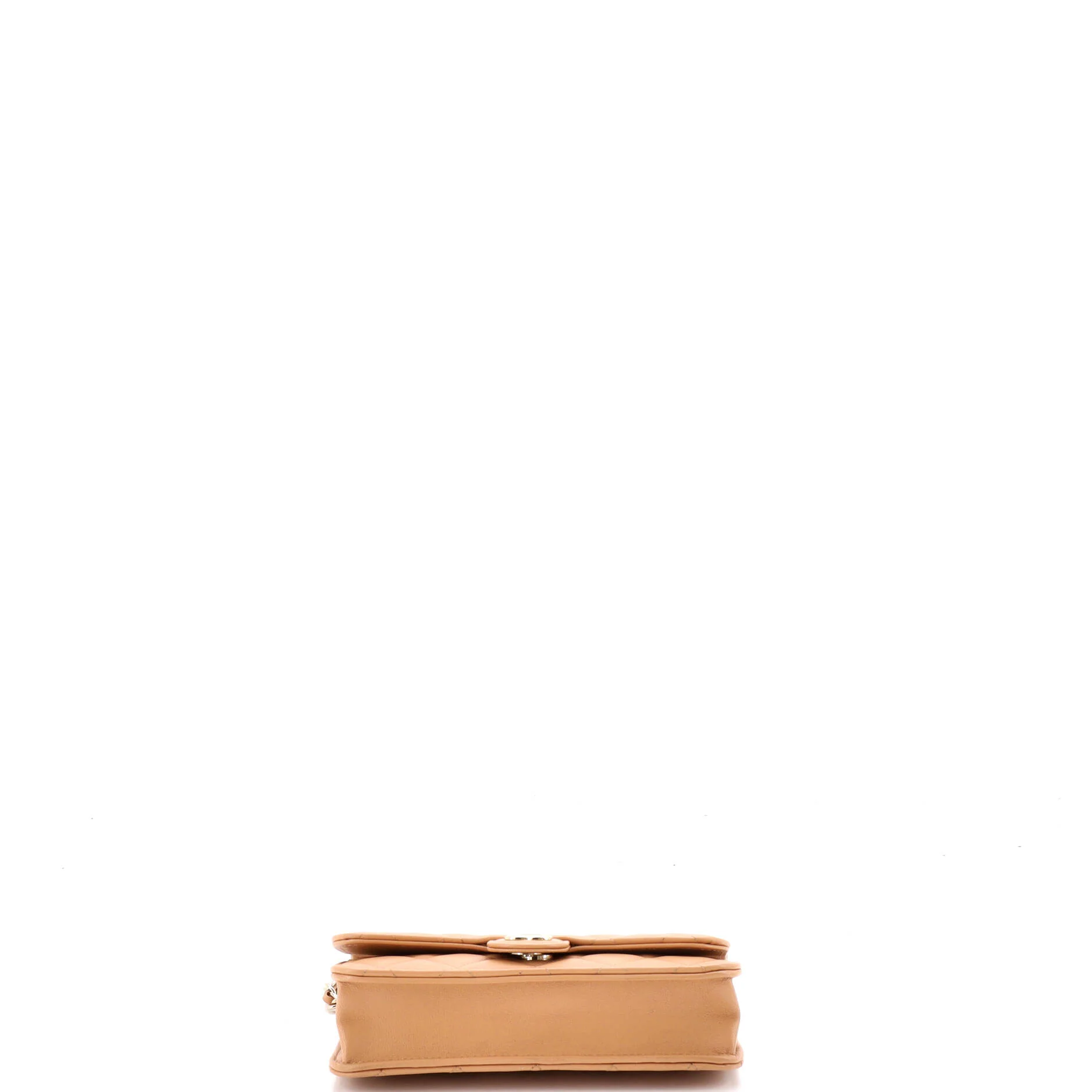 Classic Top Handle Flap Phone Holder with Chain Quilted Lambskin - Image 4