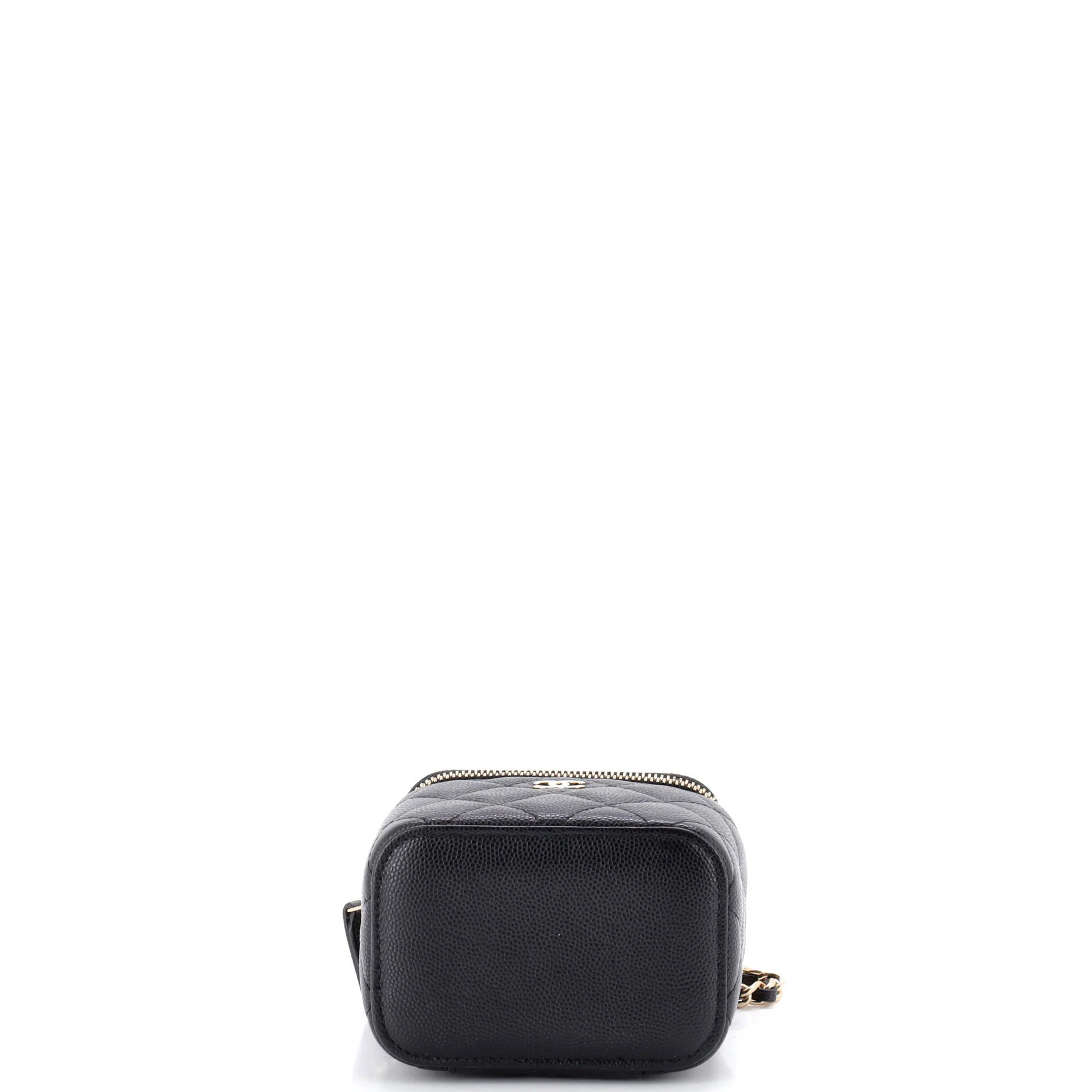 Classic Vanity Case with Chain Quilted Caviar Mini - Image 4