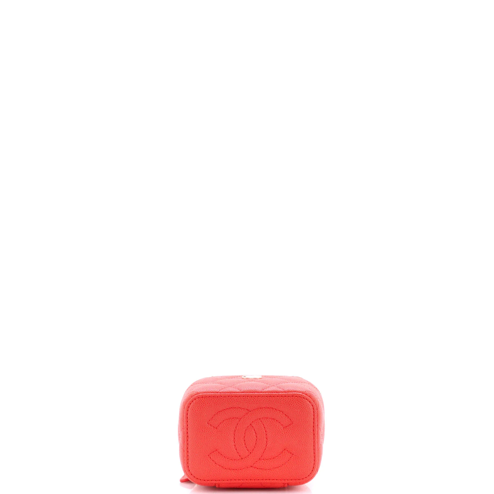 Classic Vanity Case with Chain Quilted Caviar Mini - Image 4