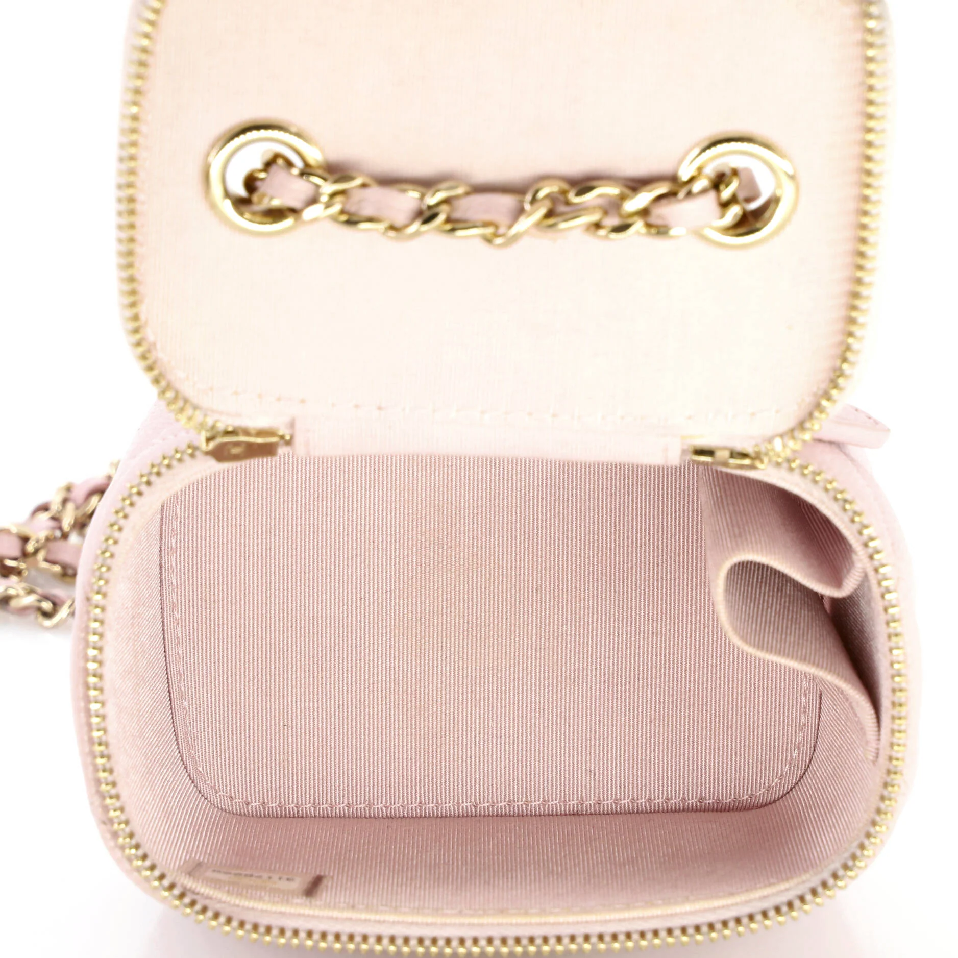Classic Vanity Case with Chain Quilted Caviar Mini - Image 6
