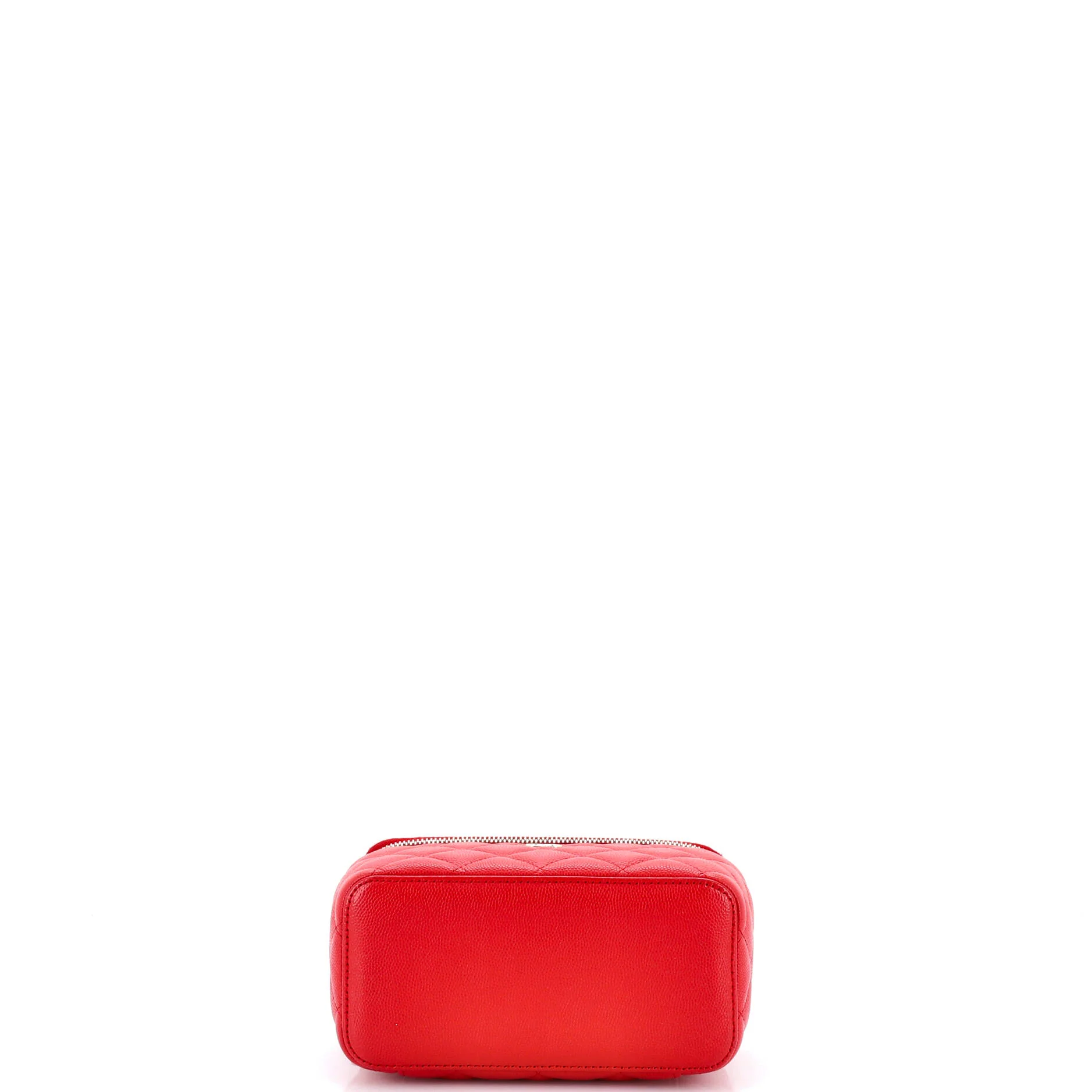 Classic Vanity Case with Chain Quilted Caviar Small - Image 5