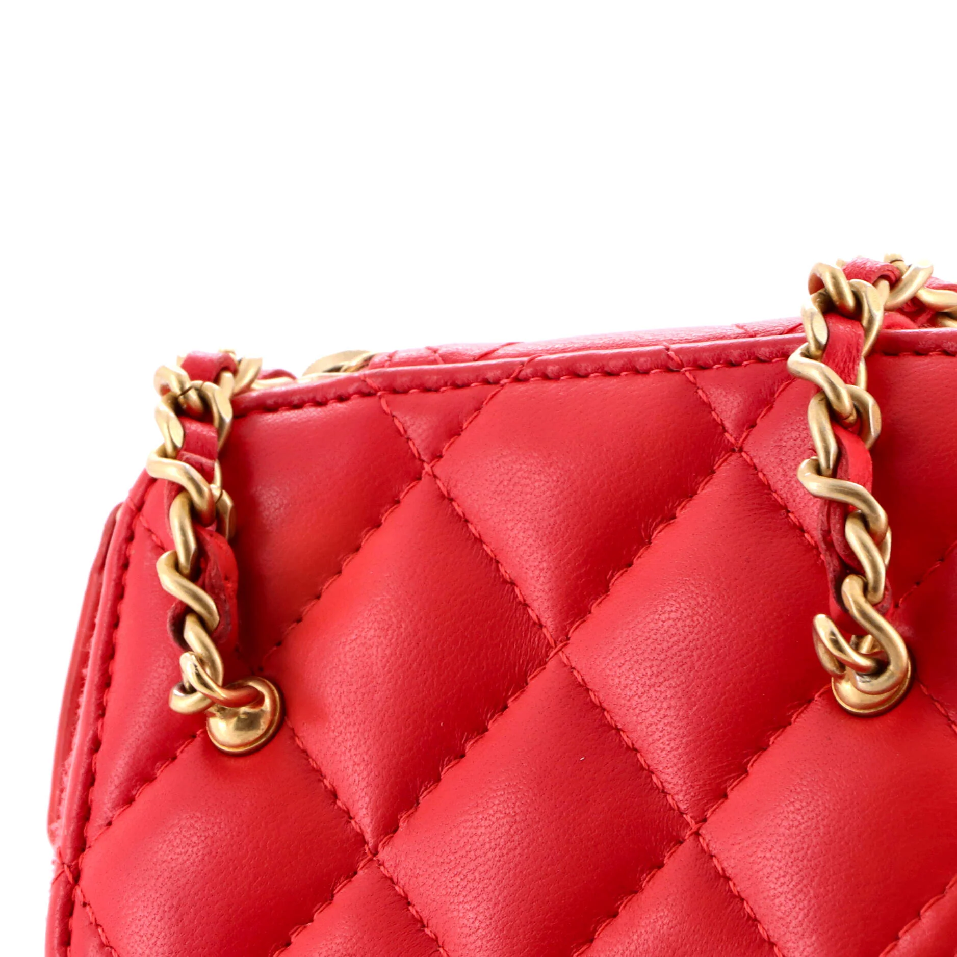Classic Vanity Case with Chain Quilted Lambskin Mini - Image 7
