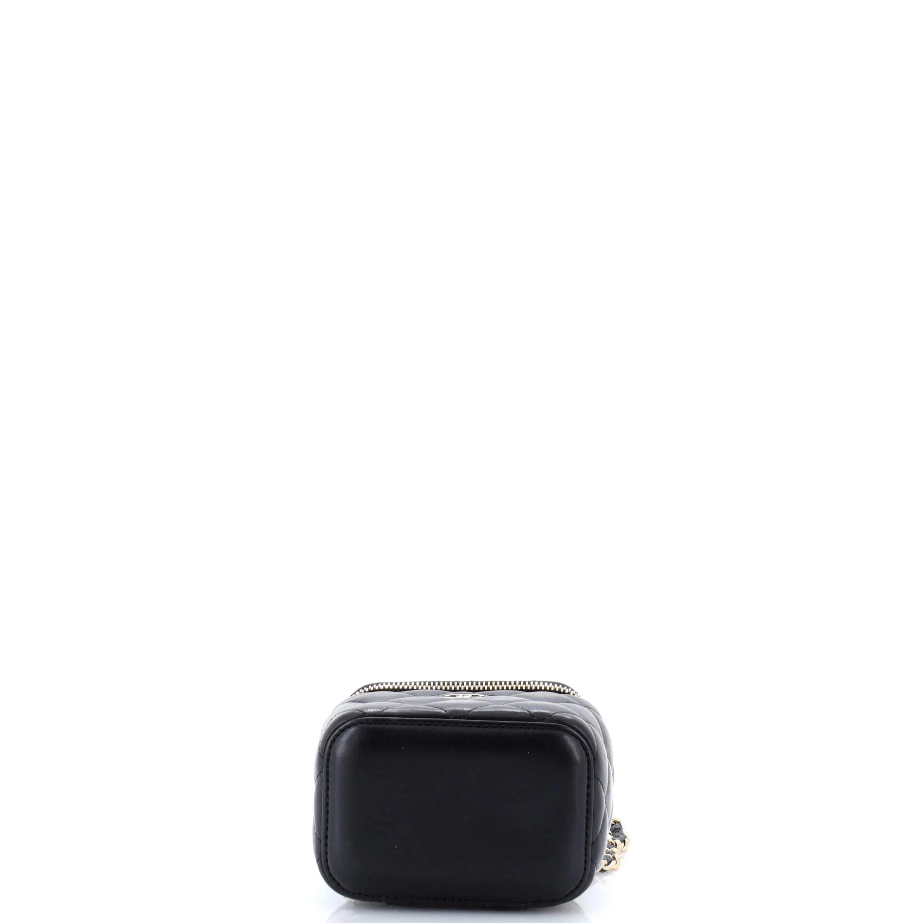 Classic Vanity Case with Chain Quilted Lambskin Mini - Image 4