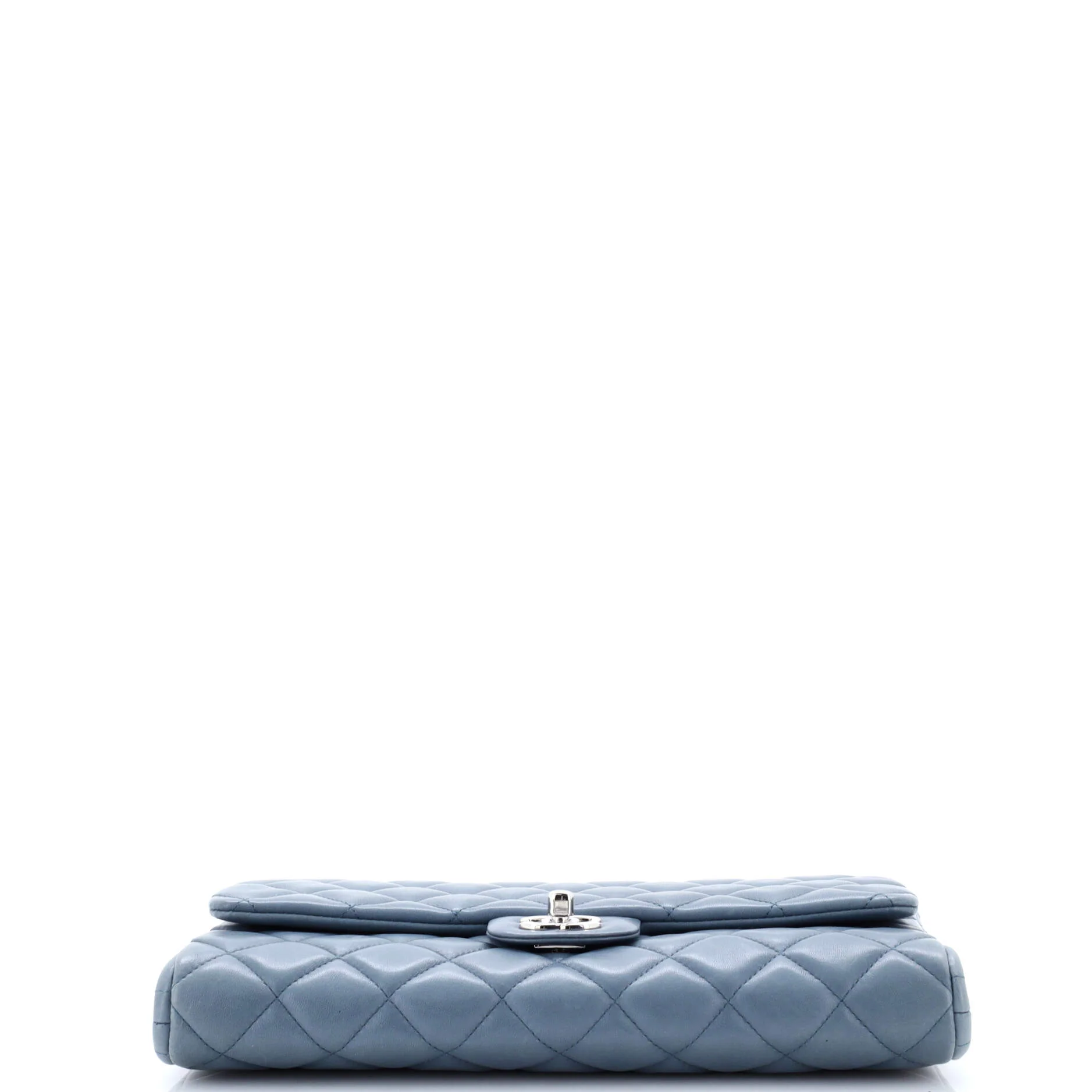 Clutch with Chain Quilted Lambskin - Image 4