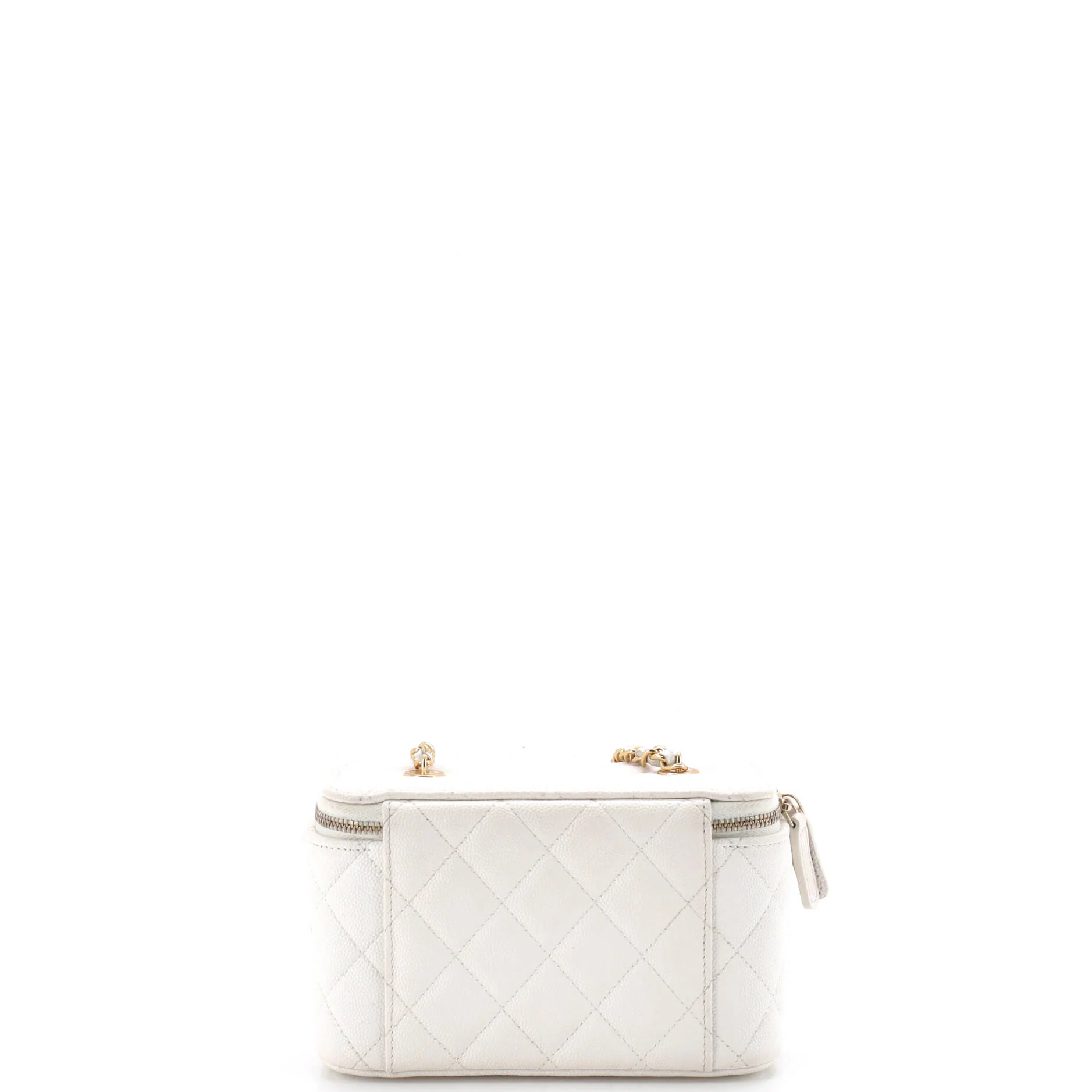 Coco Casino Vanity Case with Chain Quilted Caviar Small - Image 3