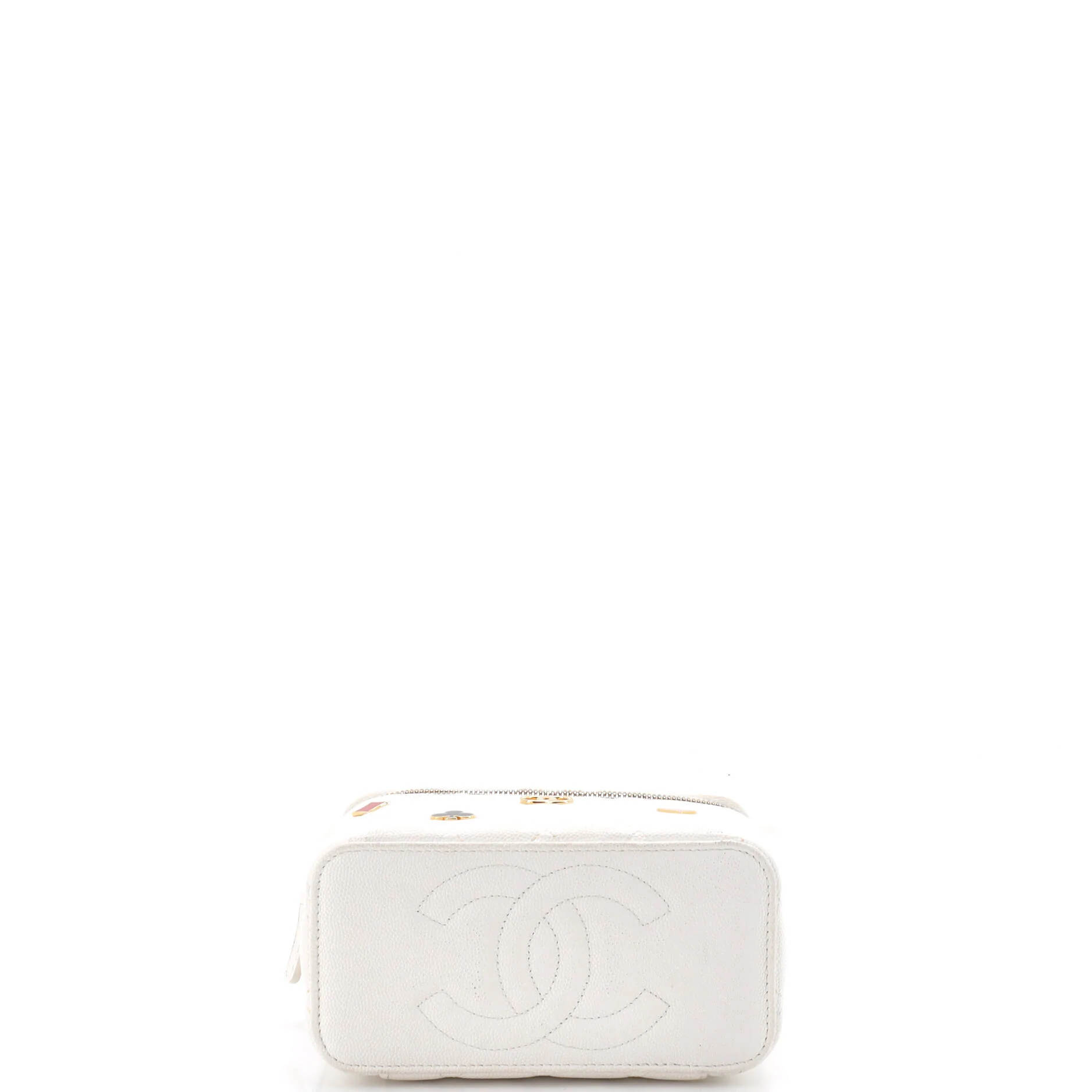 Coco Casino Vanity Case with Chain Quilted Caviar Small - Image 4