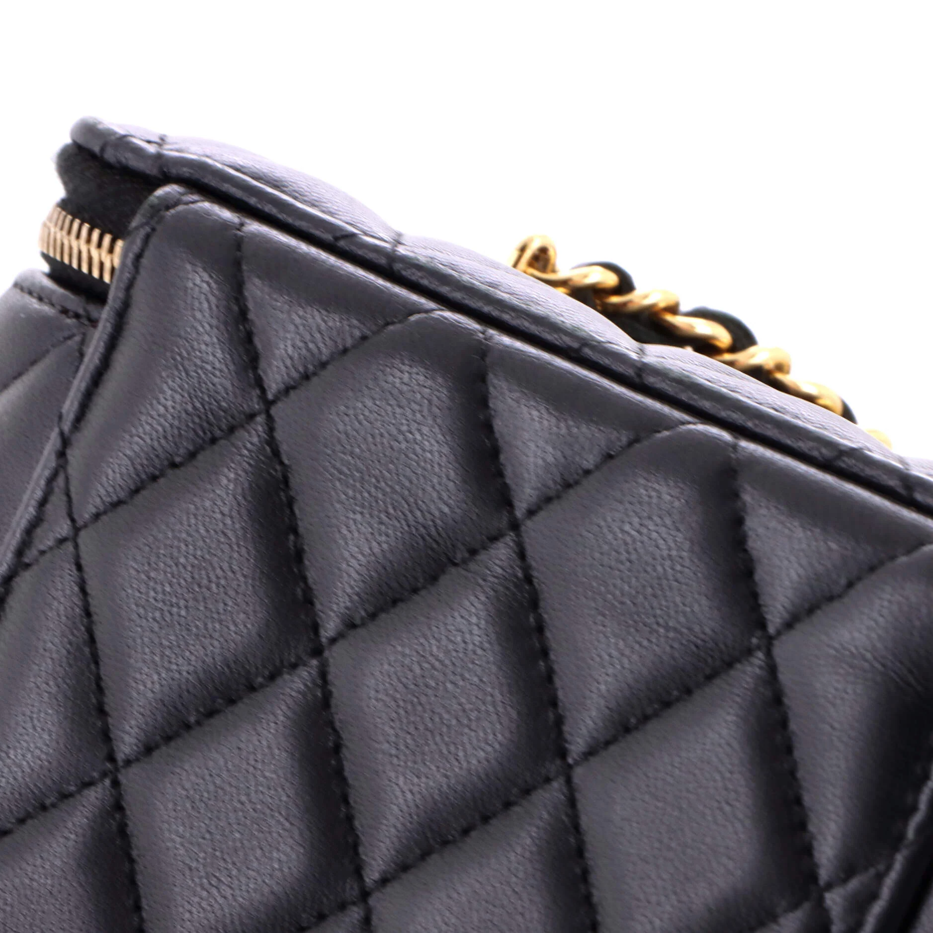 Coco Casino Vanity Case with Chain Quilted Lambskin Small - Image 8