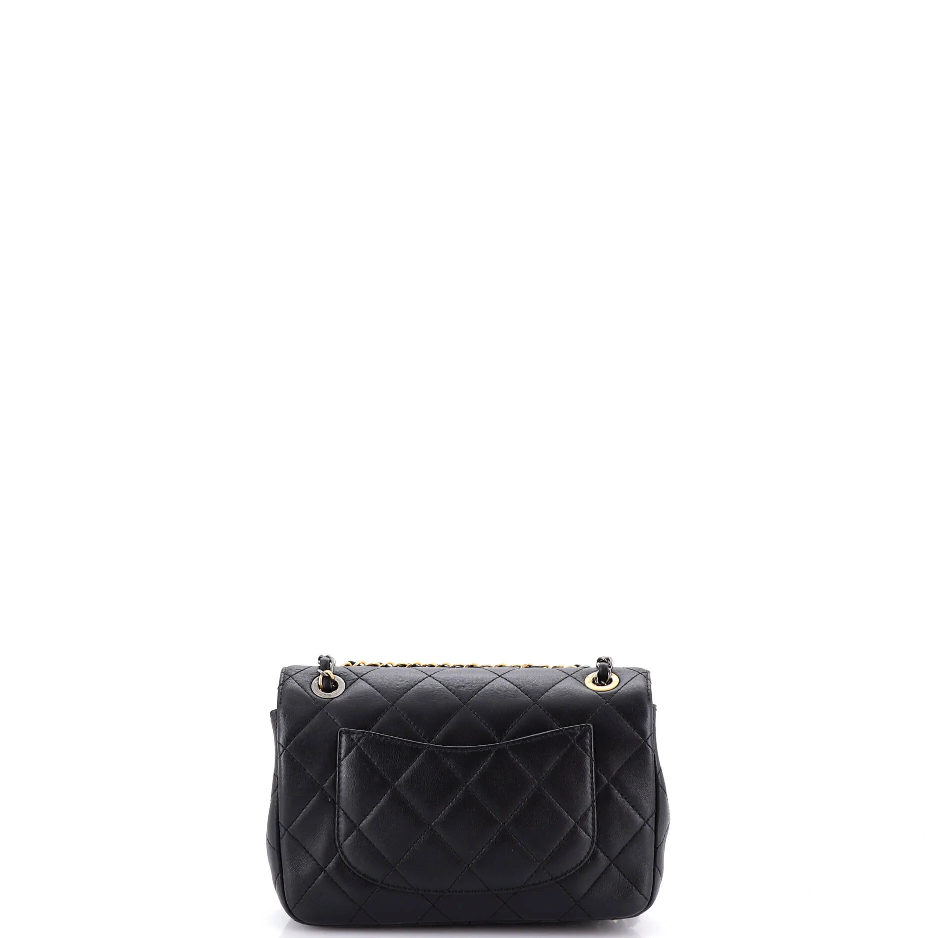 Coco Clips Flap Bag Embellished Quilted Lambskin Small - Image 3
