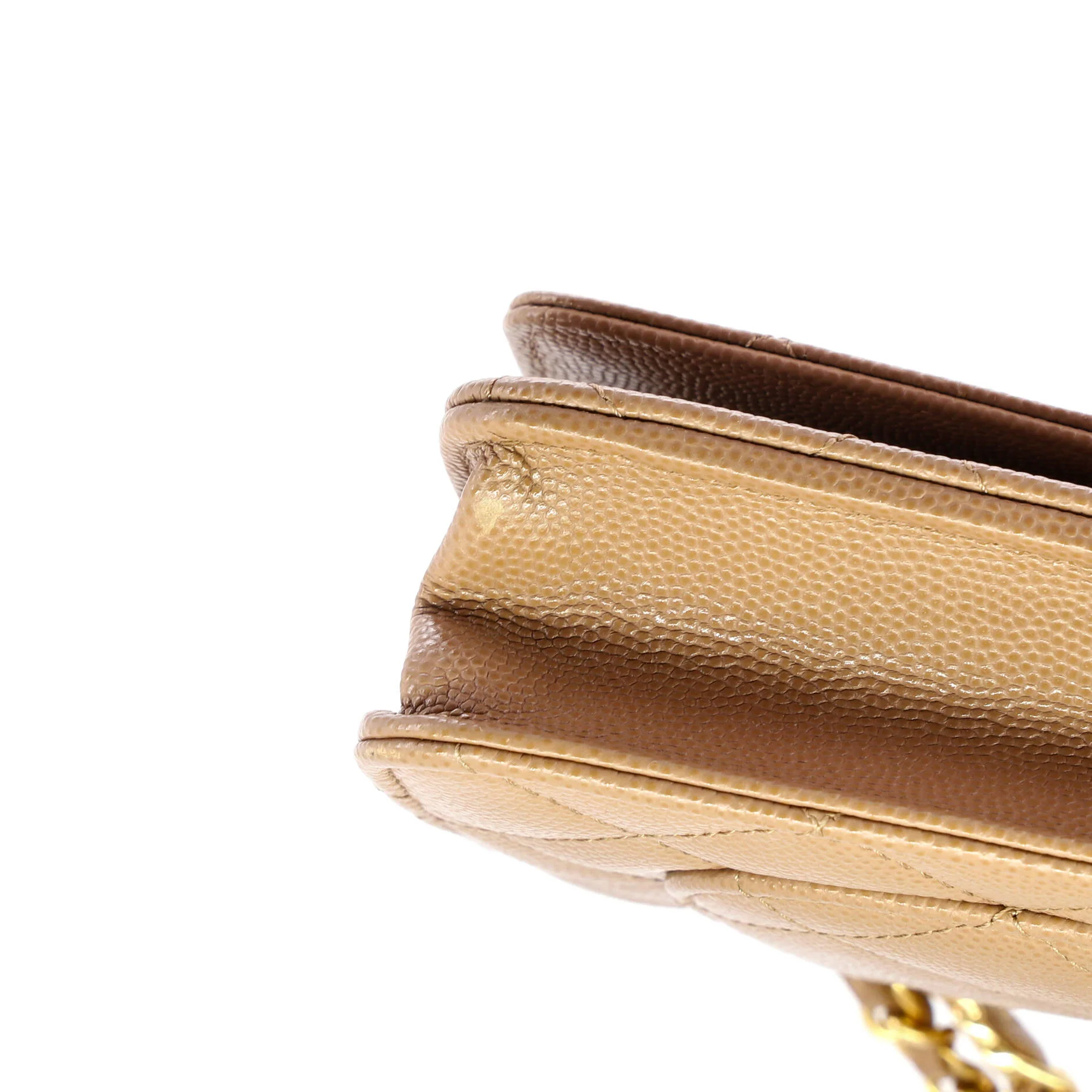 Coco First Wallet on Chain Quilted Caviar - Image 6