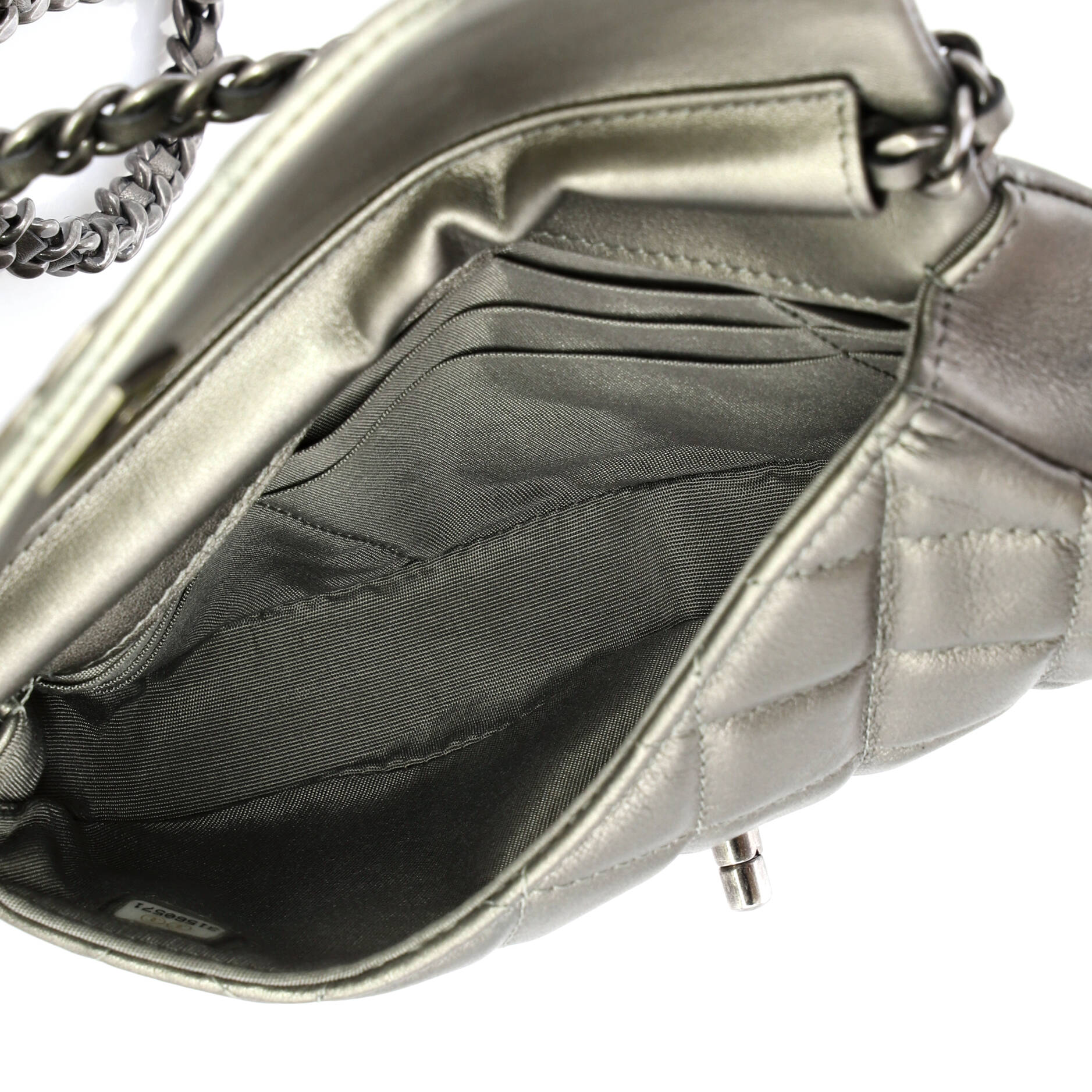 Coco Mail Clutch with Chain Quilted Calfskin - Image 6