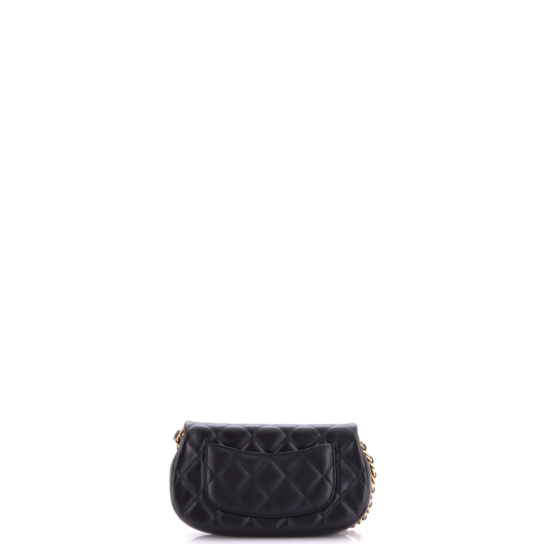Coco Mail Clutch with Chain Quilted Calfskin - Image 3