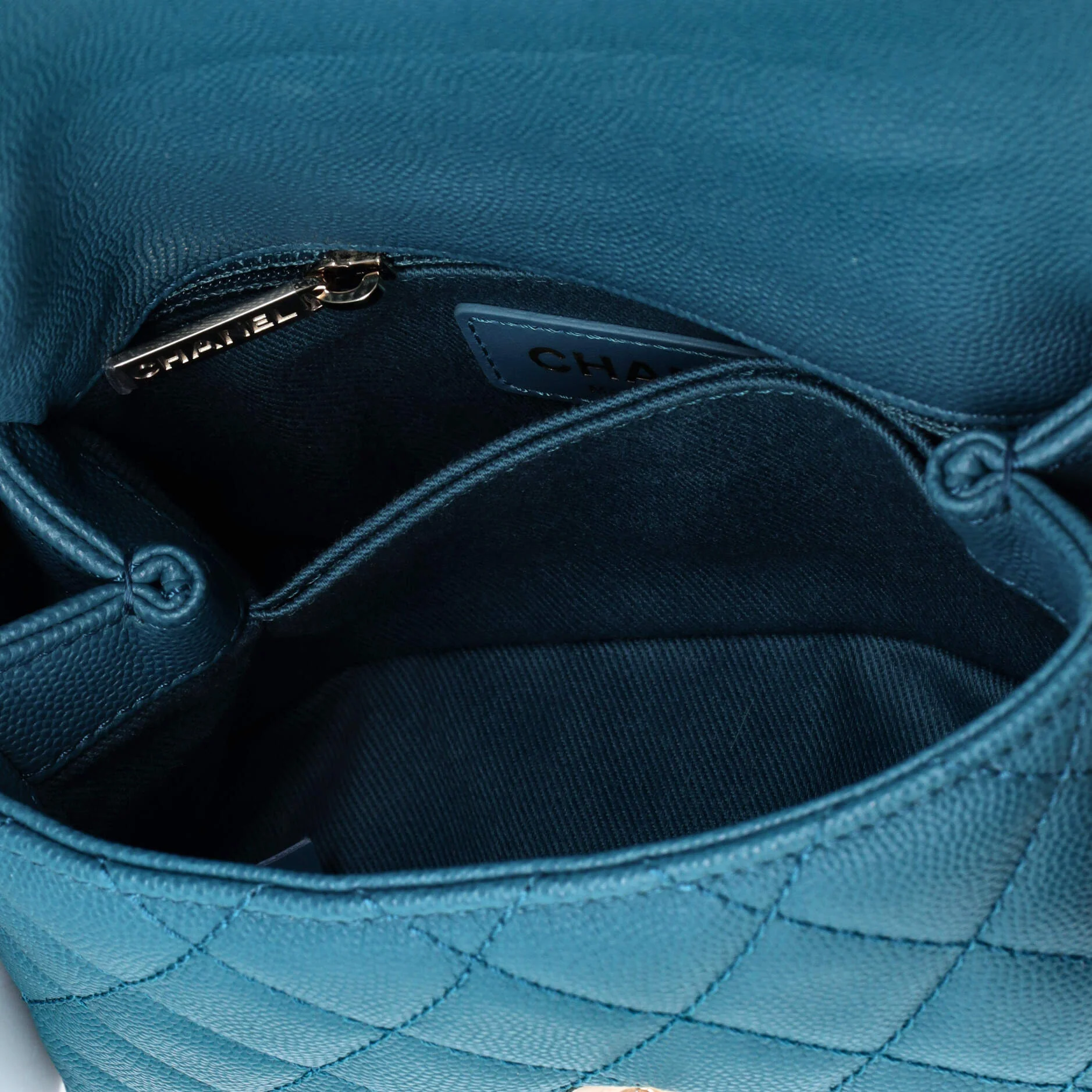 Coco Top Handle Bag Quilted Caviar Extra Mini - Image 5