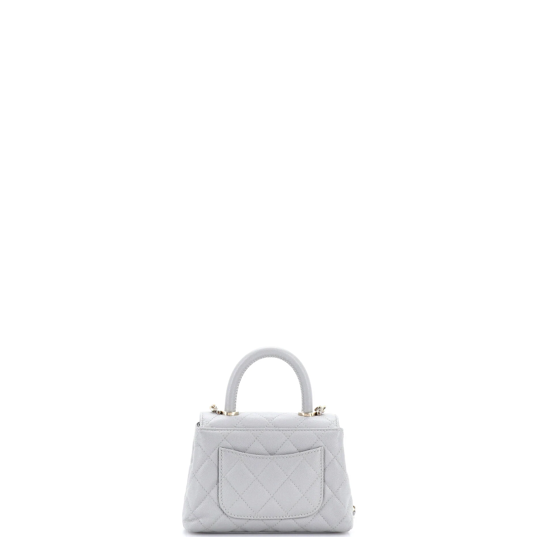 Coco Top Handle Bag Quilted Caviar Extra Mini - Image 3