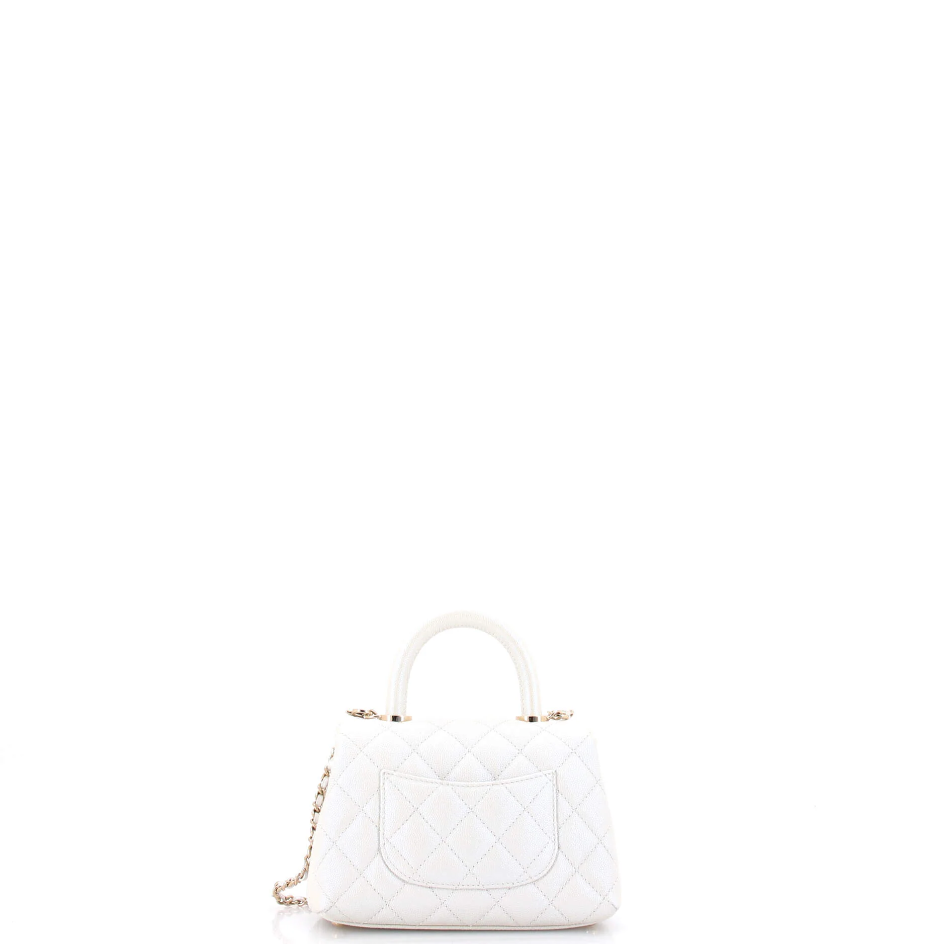 Coco Top Handle Bag Quilted Caviar Extra Mini - Image 3