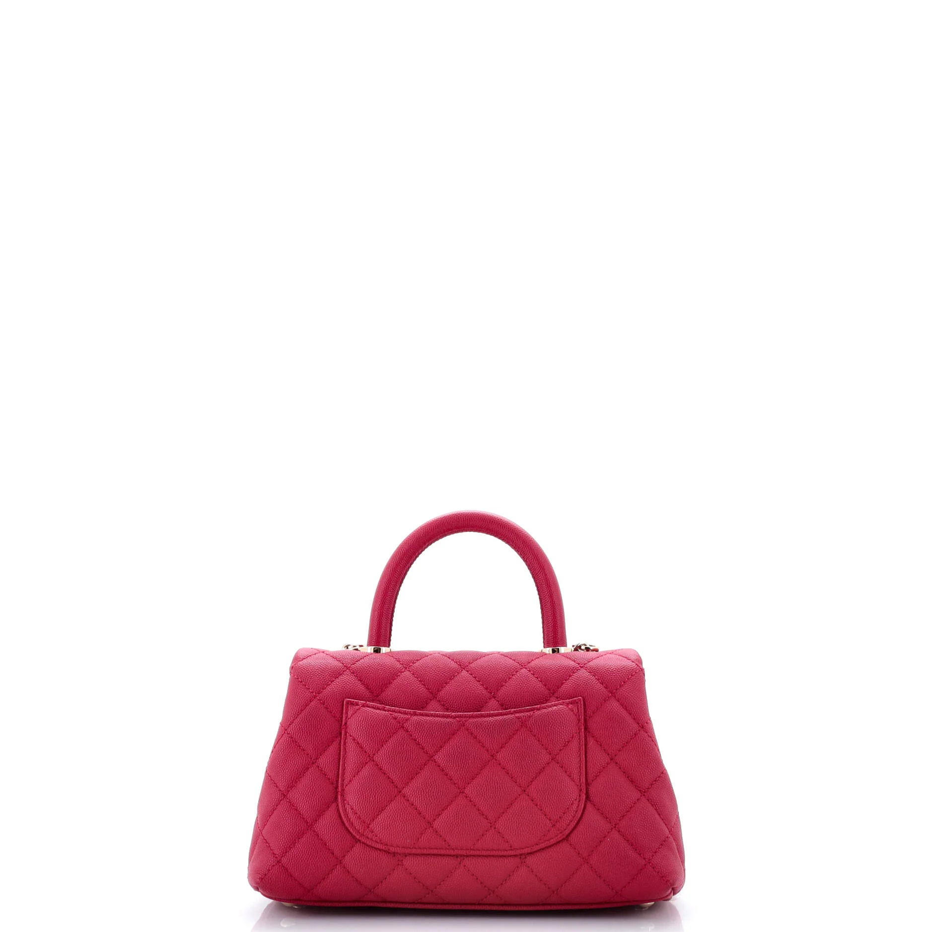 Coco Top Handle Bag Quilted Caviar Mini - Image 3